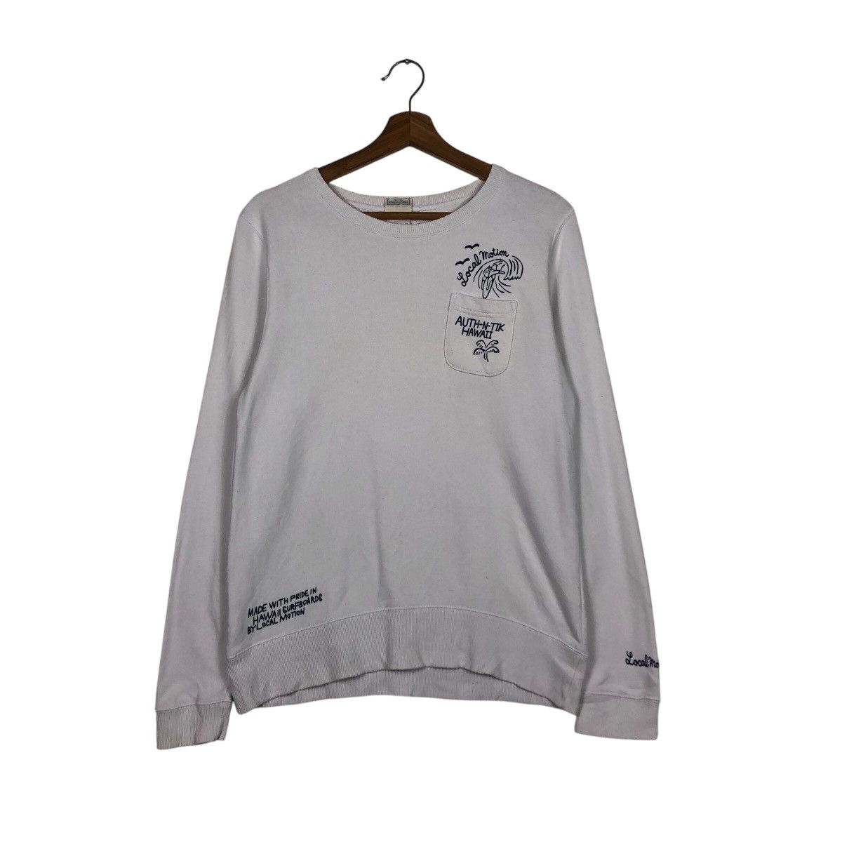 Japanese Brand × Vintage 📌Vintage Sweatshirt Crewneck Honolulu Hawaii Big Logo Size US L / EU 52-54 / 3 - 2 Thumbnail