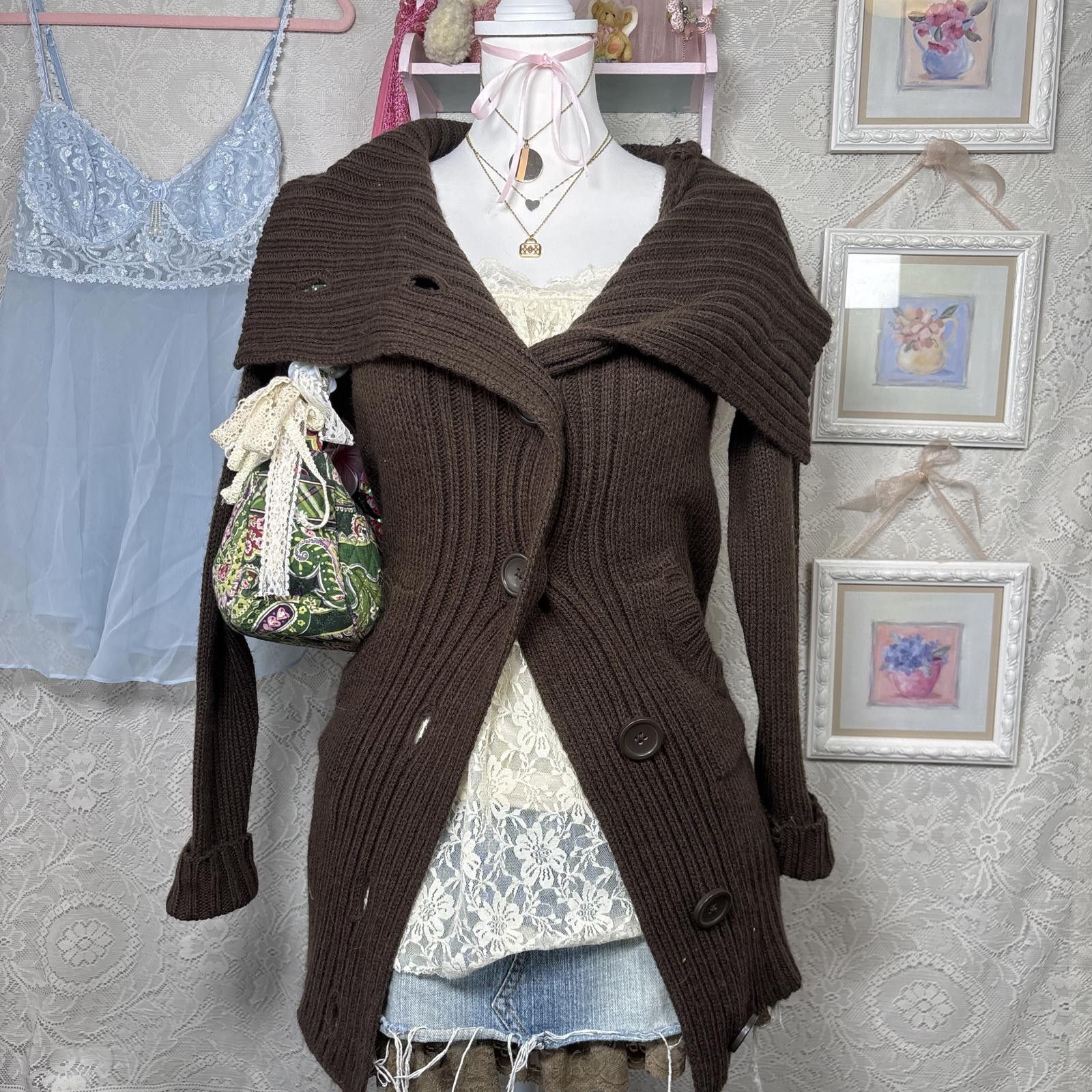 Mossimo y2k elena gilbert layering cardigan Size XS / US 0-2 / IT 36-38 - 1 Thumbnail