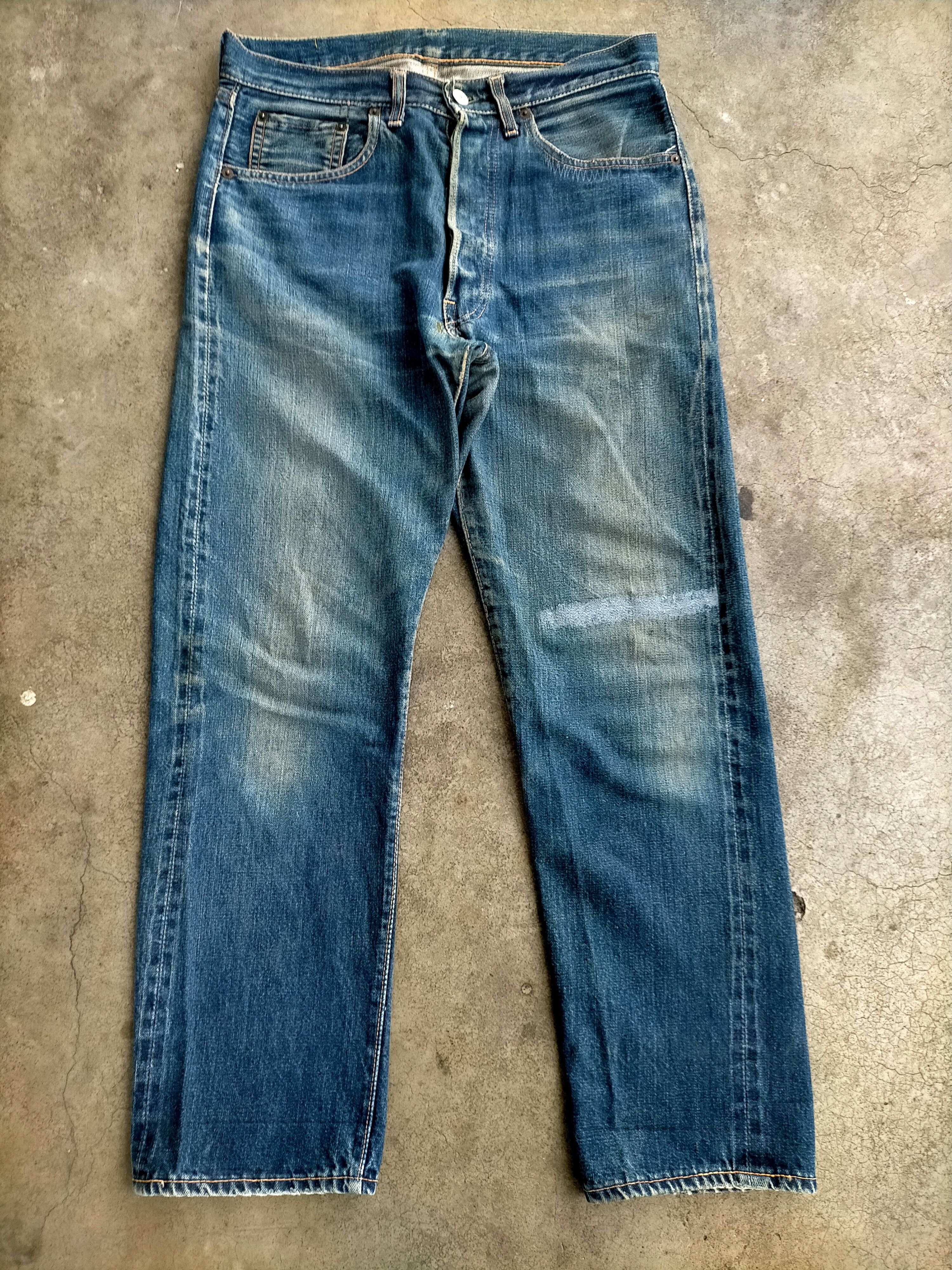 Levi's True Vintage 60s Levis 501xx Big E Selvage Jeans Size US 31 - 1 Thumbnail