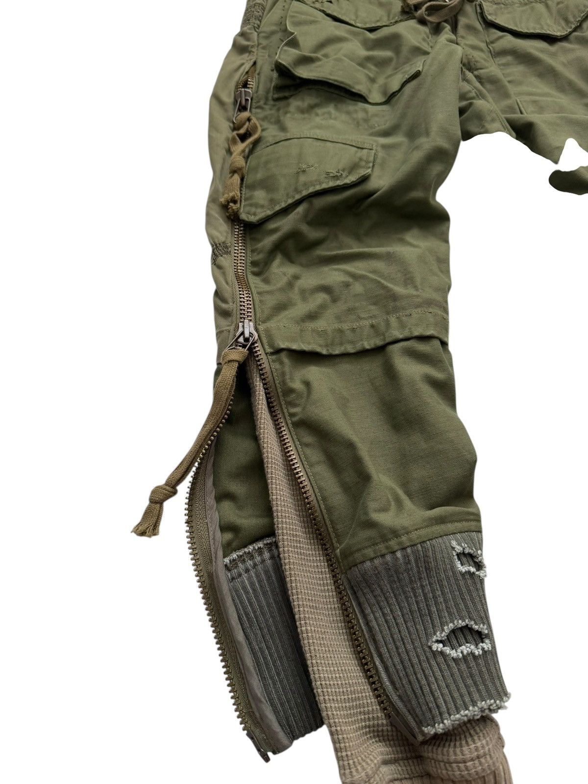 Greg Lauren Sz 1 Zip Layered Jungle Army Jacket Cargo Pants Size US 28 / EU 44 - 7 Thumbnail