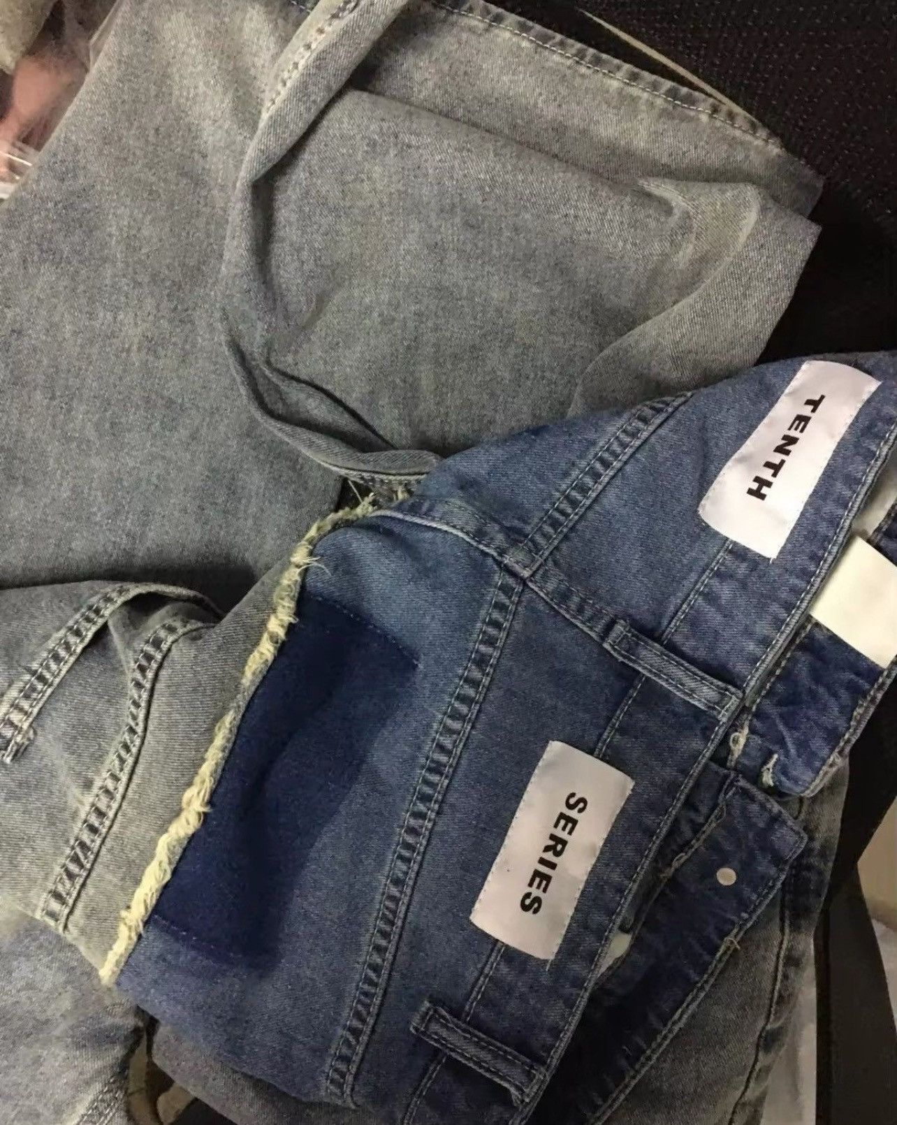 Jean Retro Double Stitching Washed Baggy Jeans Size US 36 / EU 52 - 8 Thumbnail