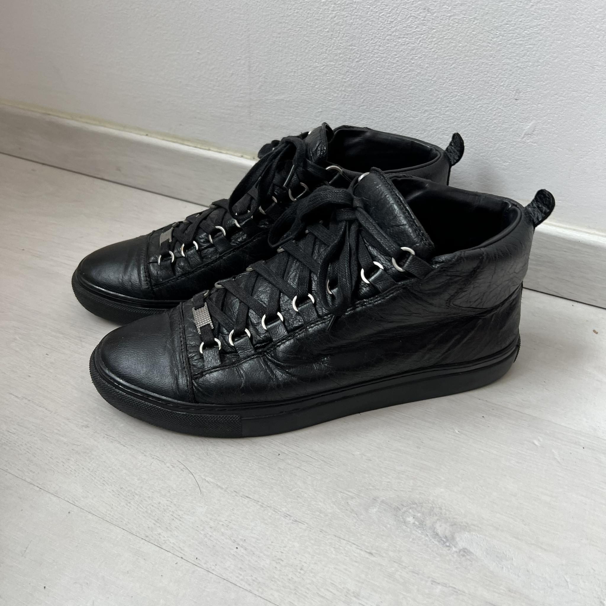 Balenciaga Balenciaga Arena High Black Leather | Grailed