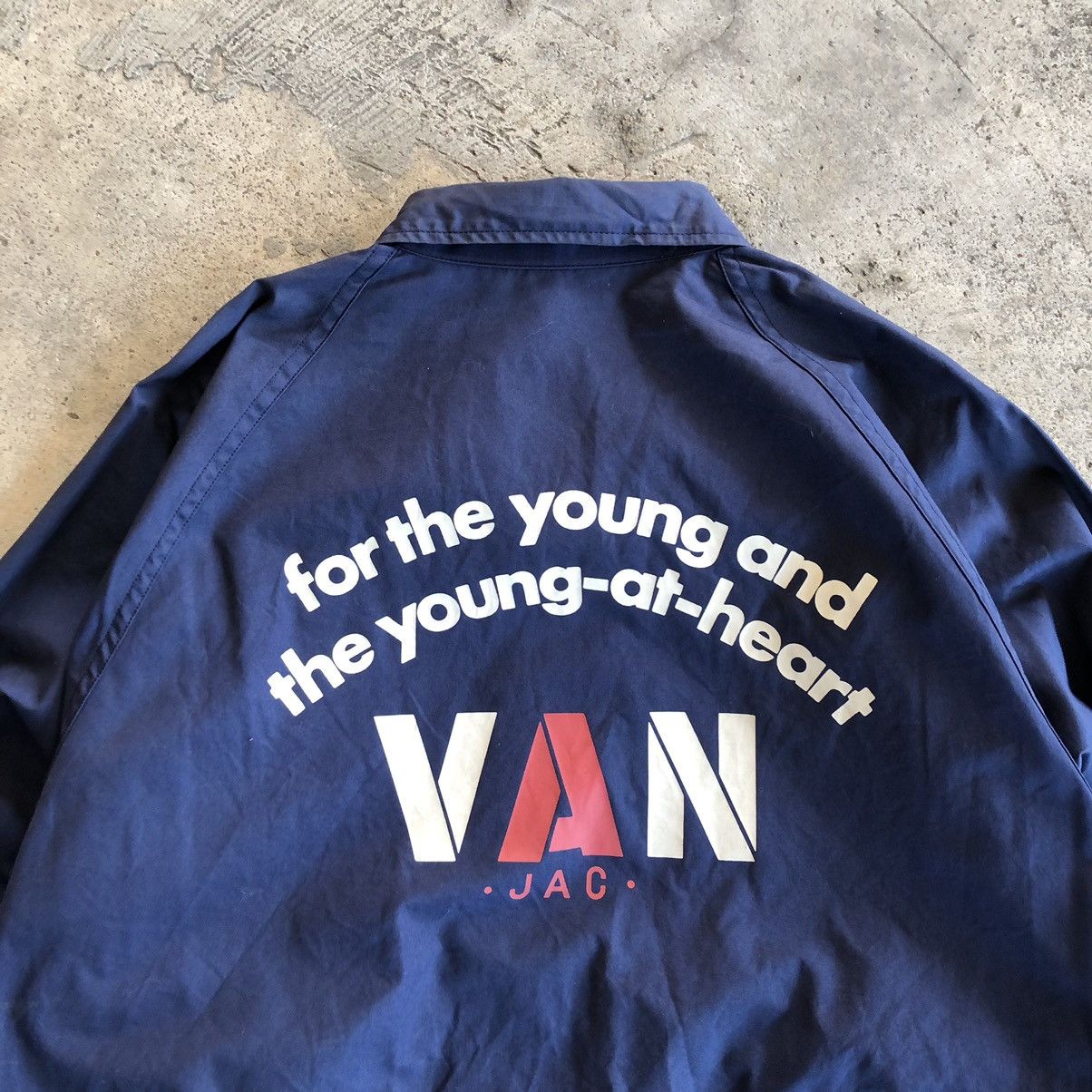 Japanese Brand × Van VAN JAC Big Logo Printed Bomber Jacket Size US M / EU 48-50 / 2 - 6 Thumbnail