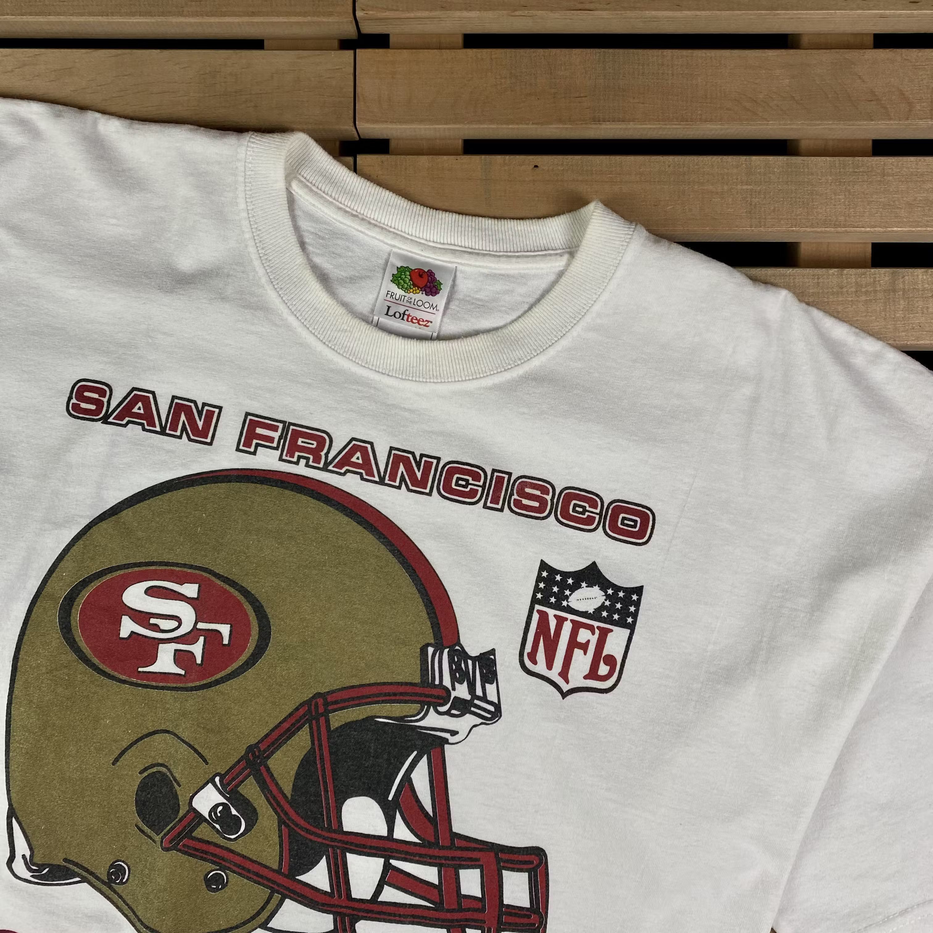 NFL × Vintage Mens Vintage T Shirt NFL San Francisco 49 ERS Football Size US XXL / EU 58 / 5 - 2 Thumbnail