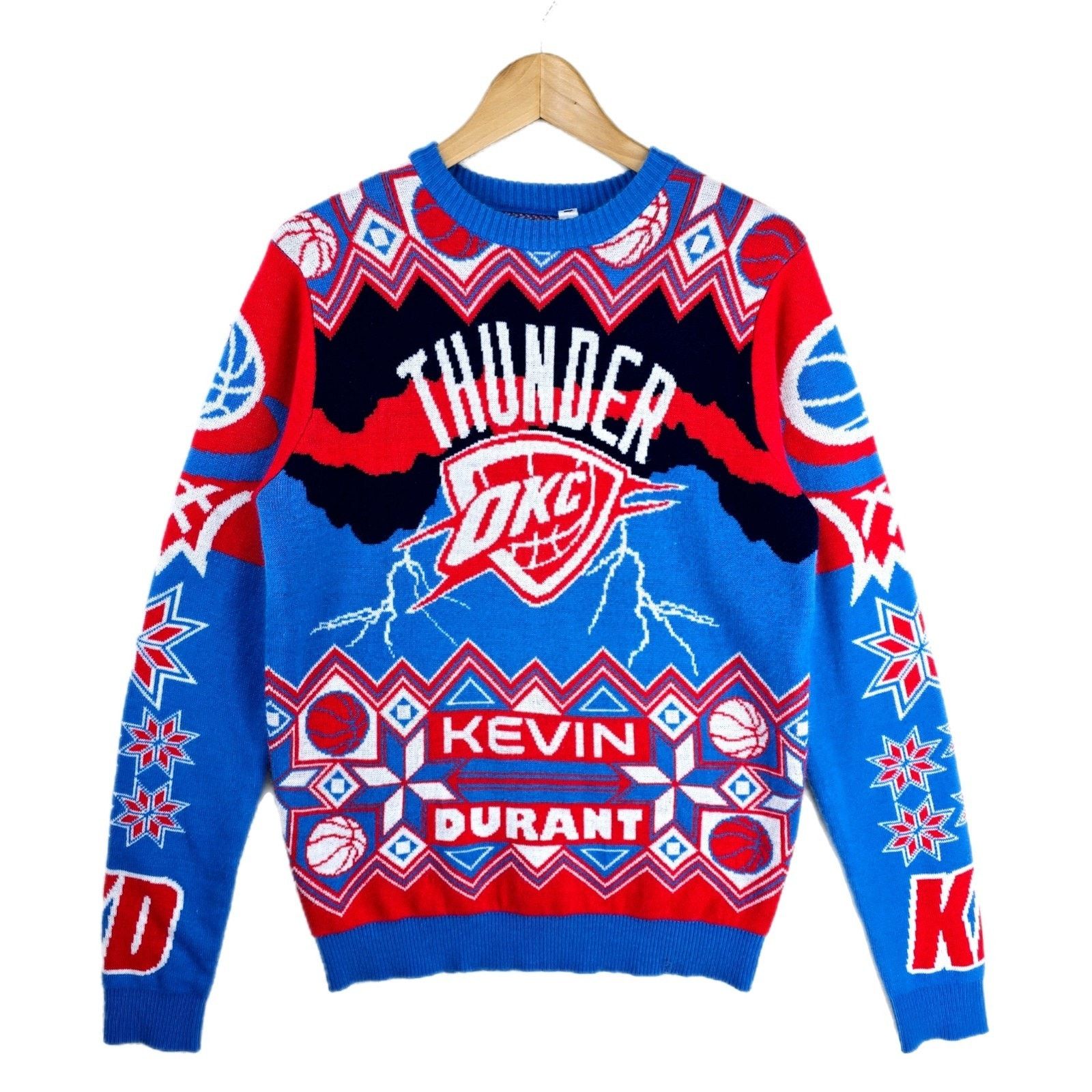 NBA NBA OKC Thunder Kevin Durant Ugly Christmas Sweater M Size US M / EU 48-50 / 2 - 1 Thumbnail