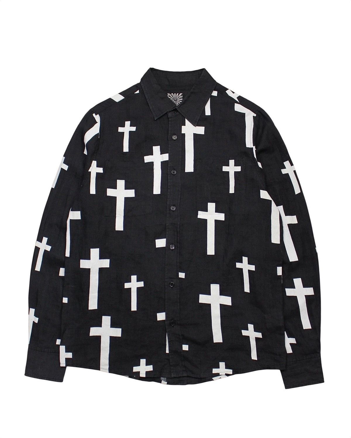 Hysteric Glamour 2010S CORVO CROSS PRINT LINEN SHIRT Size US M / EU 48-50 / 2 - 1 Thumbnail