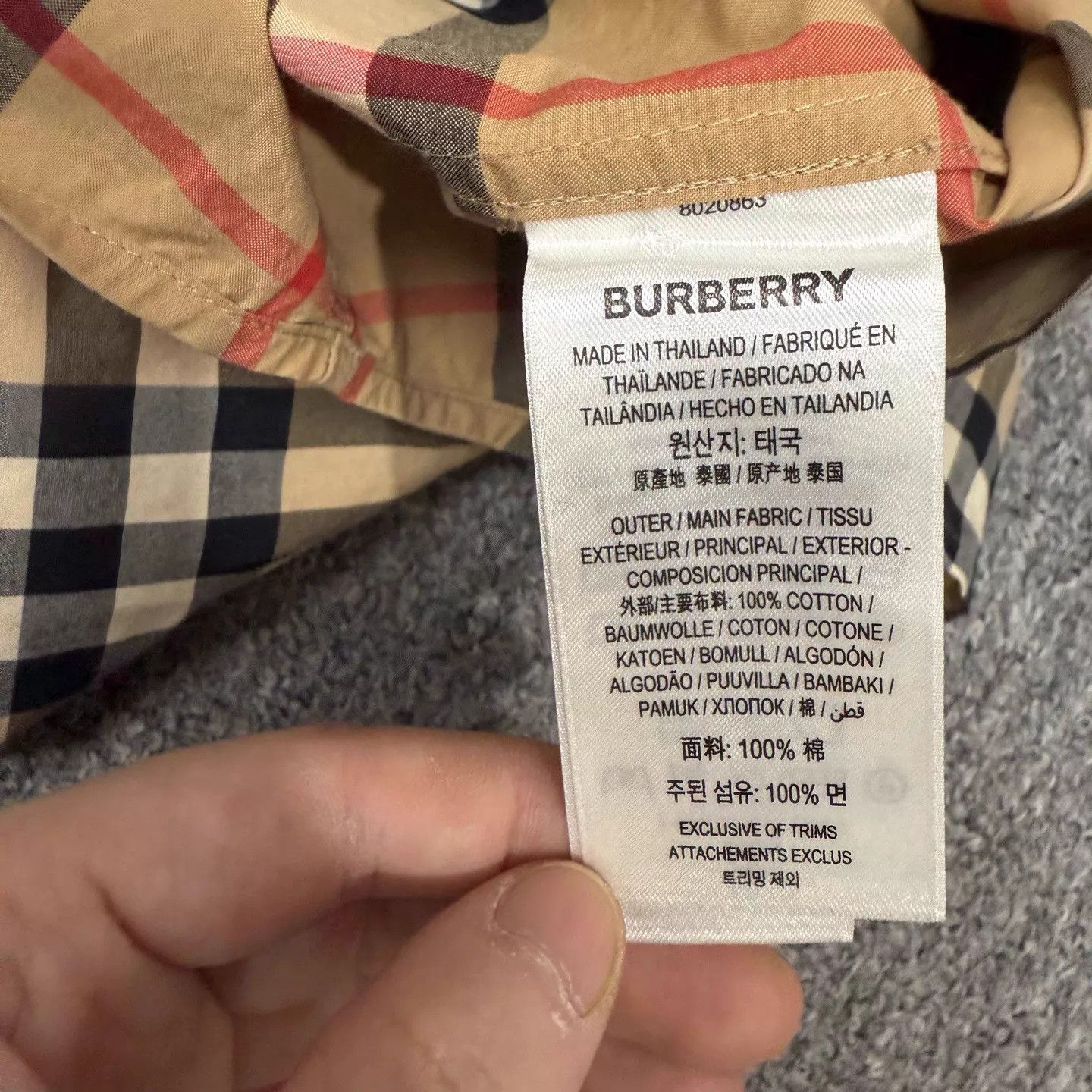 Burberry Burberry Check LS Shirt S 99 New Size US S / EU 44-46 / 1 - 4 Thumbnail