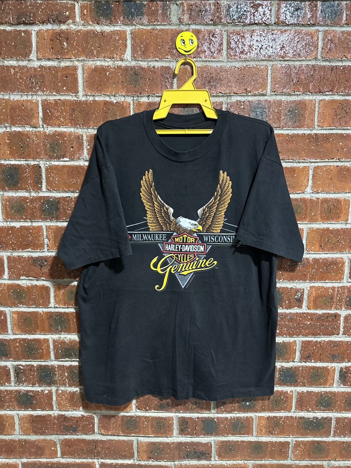 Harley Davidson Thrashed Vintage 90s Harley Davidson R.K Stratman Distress T Size US XL / EU 56 / 4 - 1 Thumbnail