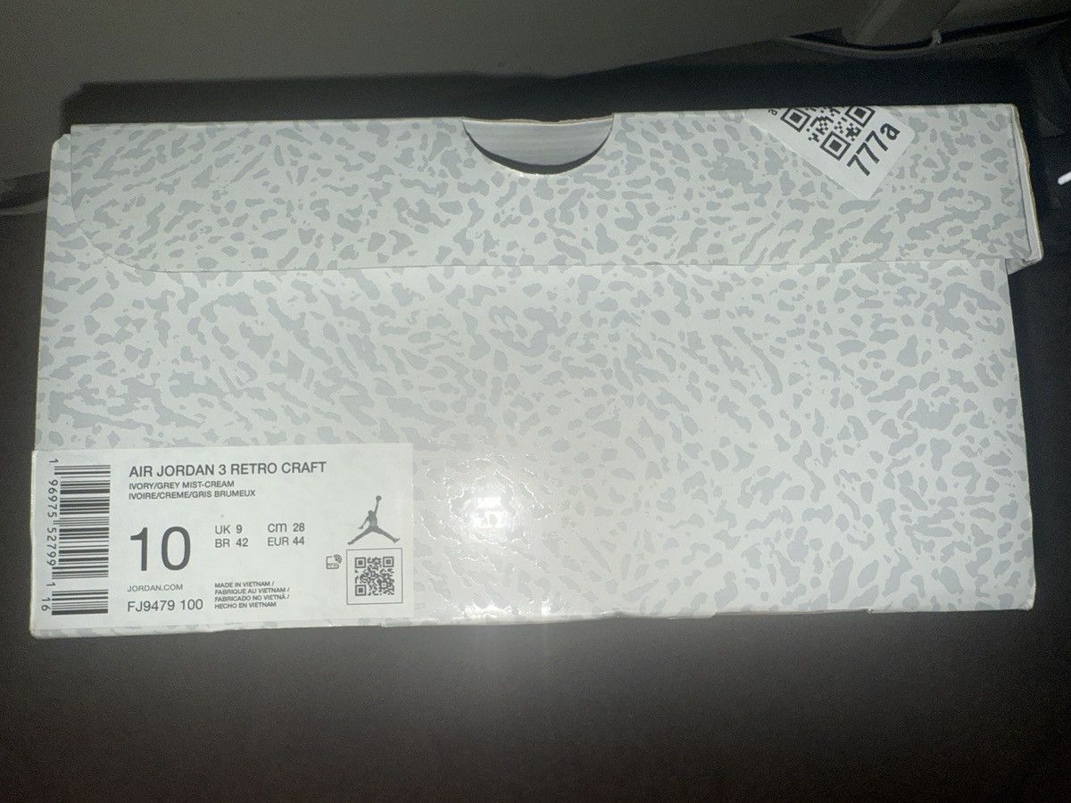 Jordan Brand 2024 Air Jordan 3 Retro SE Craft Ivory Size US 10 / EU 43 - 7 Thumbnail