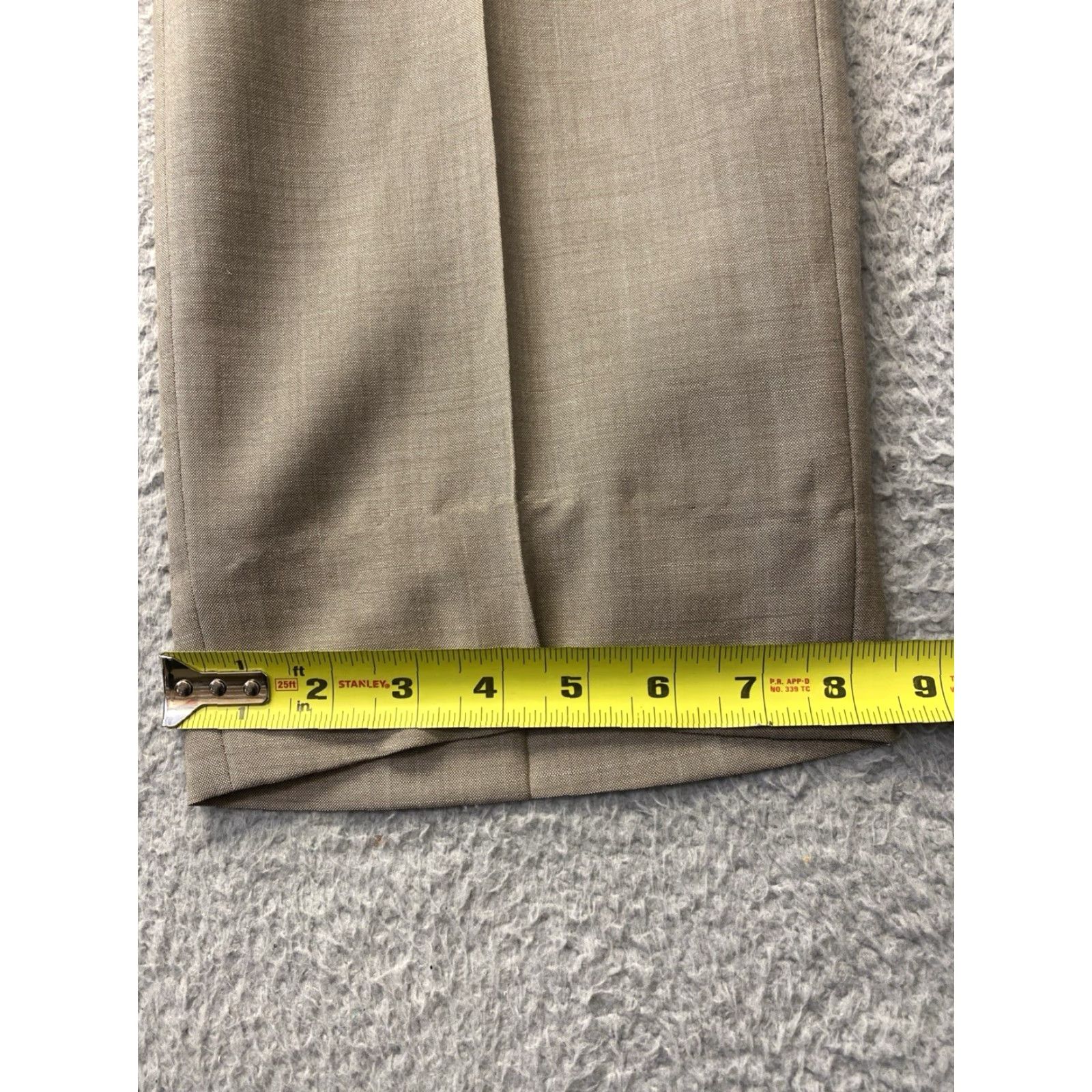 Vintage VINTAGE Hugo Boss Men’s Wool Blend Dress Pants 32x32 Tan Formal Business Casual Size US 32 / EU 48 - 6 Thumbnail