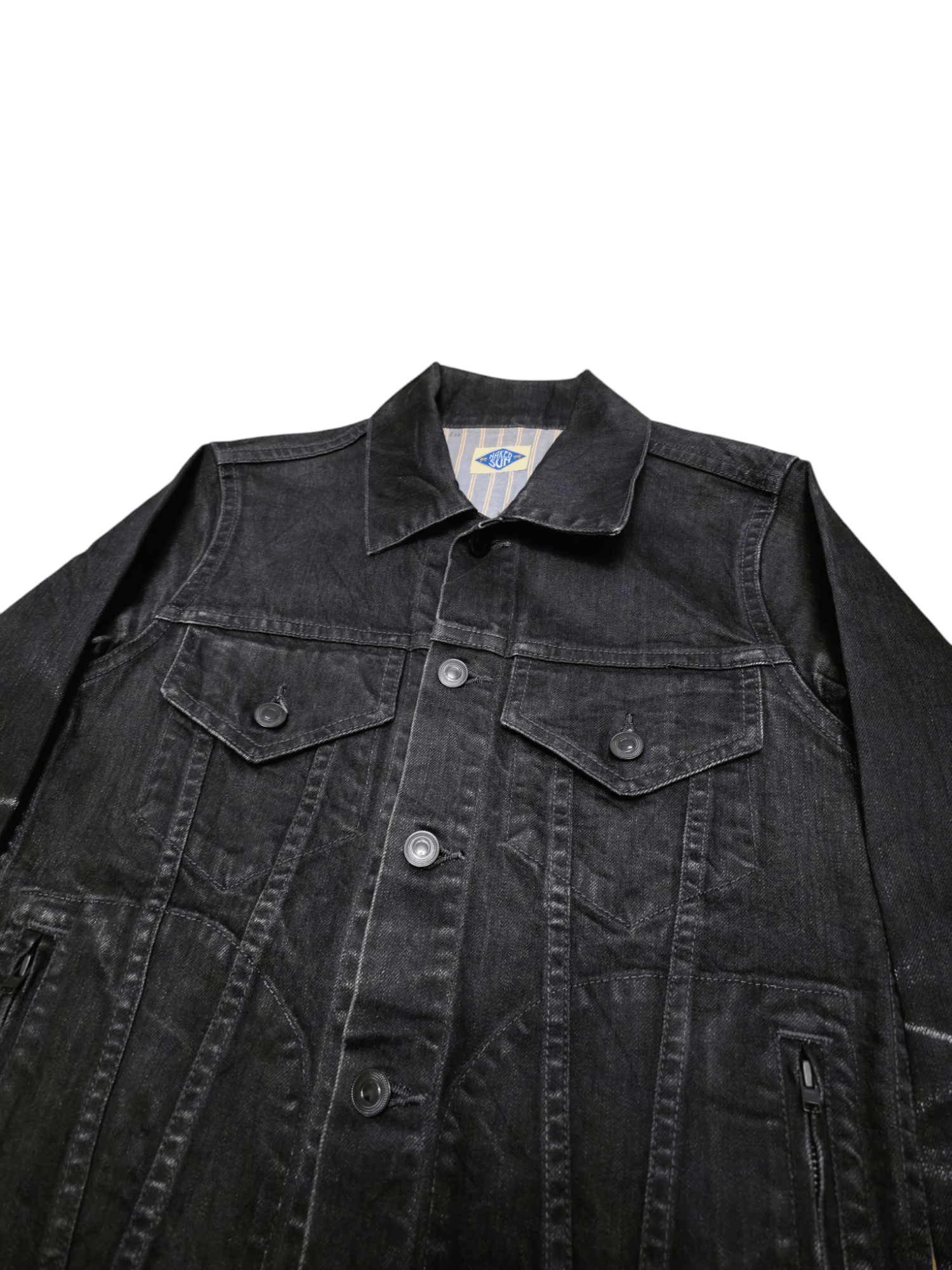 If Six Was Nine Vintage Japan Brand NAKED SUN Fading Denim Jacket Size US S / EU 44-46 / 1 - 4 Thumbnail
