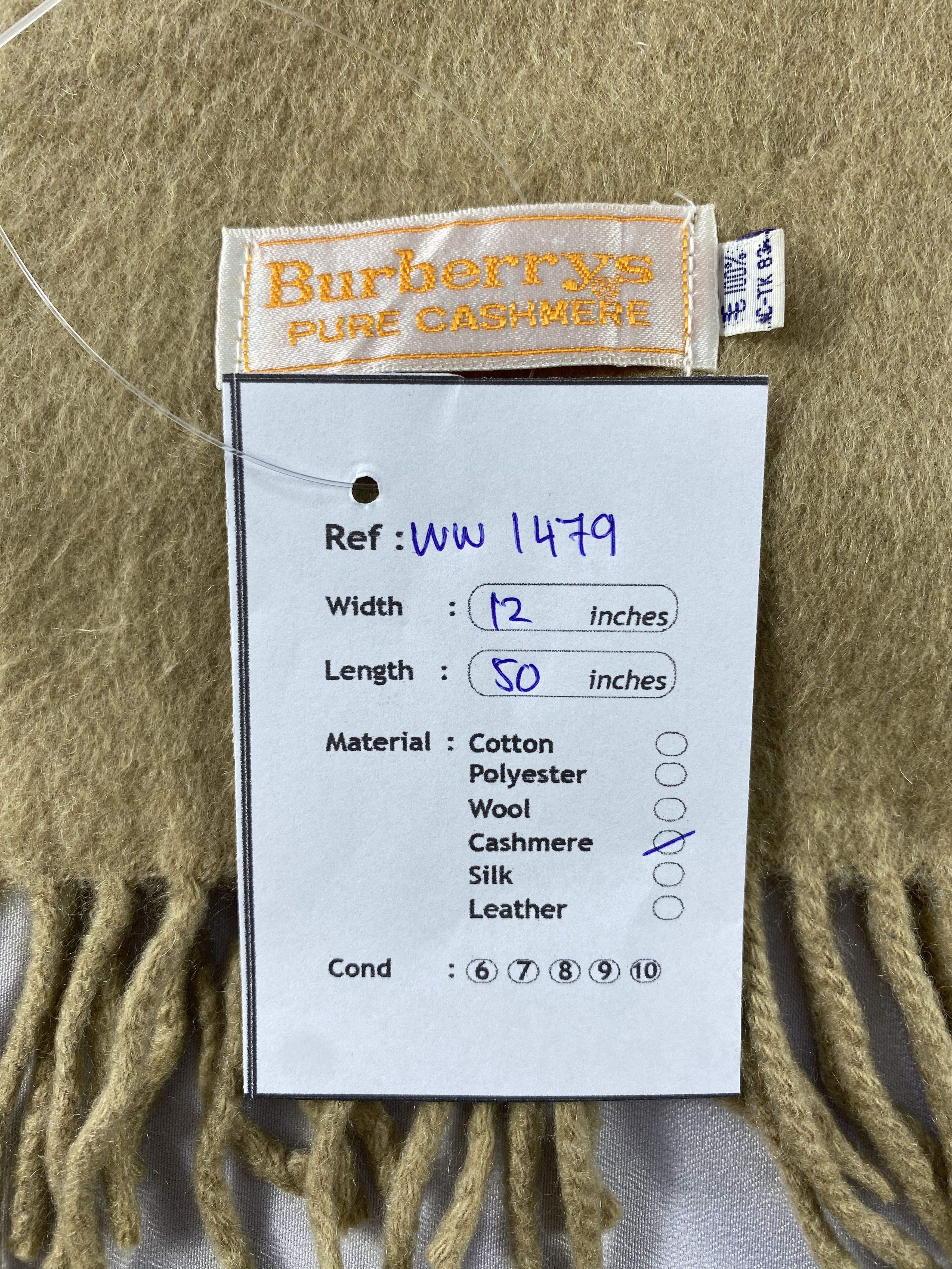 Burberry × Vintage Burberry Scarf / Muffler / Neckwear - WW1479 Size ONE SIZE - 7 Thumbnail
