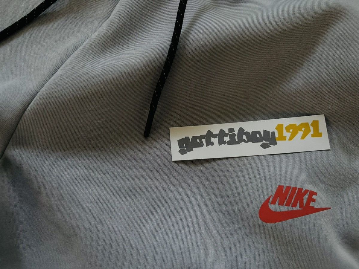 Nike Nike Sportswear Tech Fleece Joggers 'Wolf Grey/Turf Orange' Size US 32 / EU 48 - 2 Thumbnail