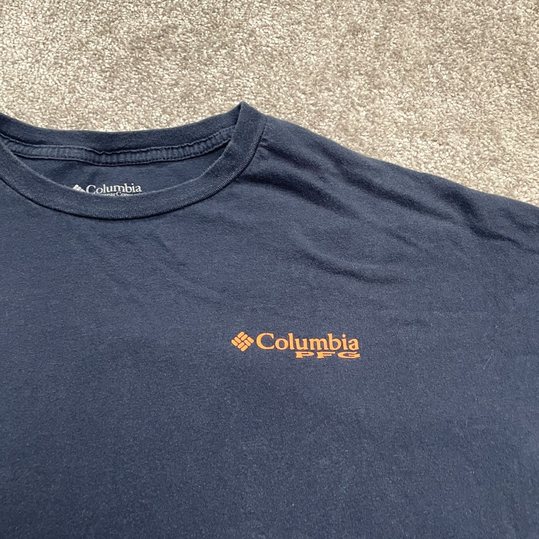 Vintage Columbia PFG Graphic T-Shirt Mens XXL Blue Crew Neck Short Sleeve Cotton Tee Size US XXL / EU 58 / 5 - 3 Thumbnail