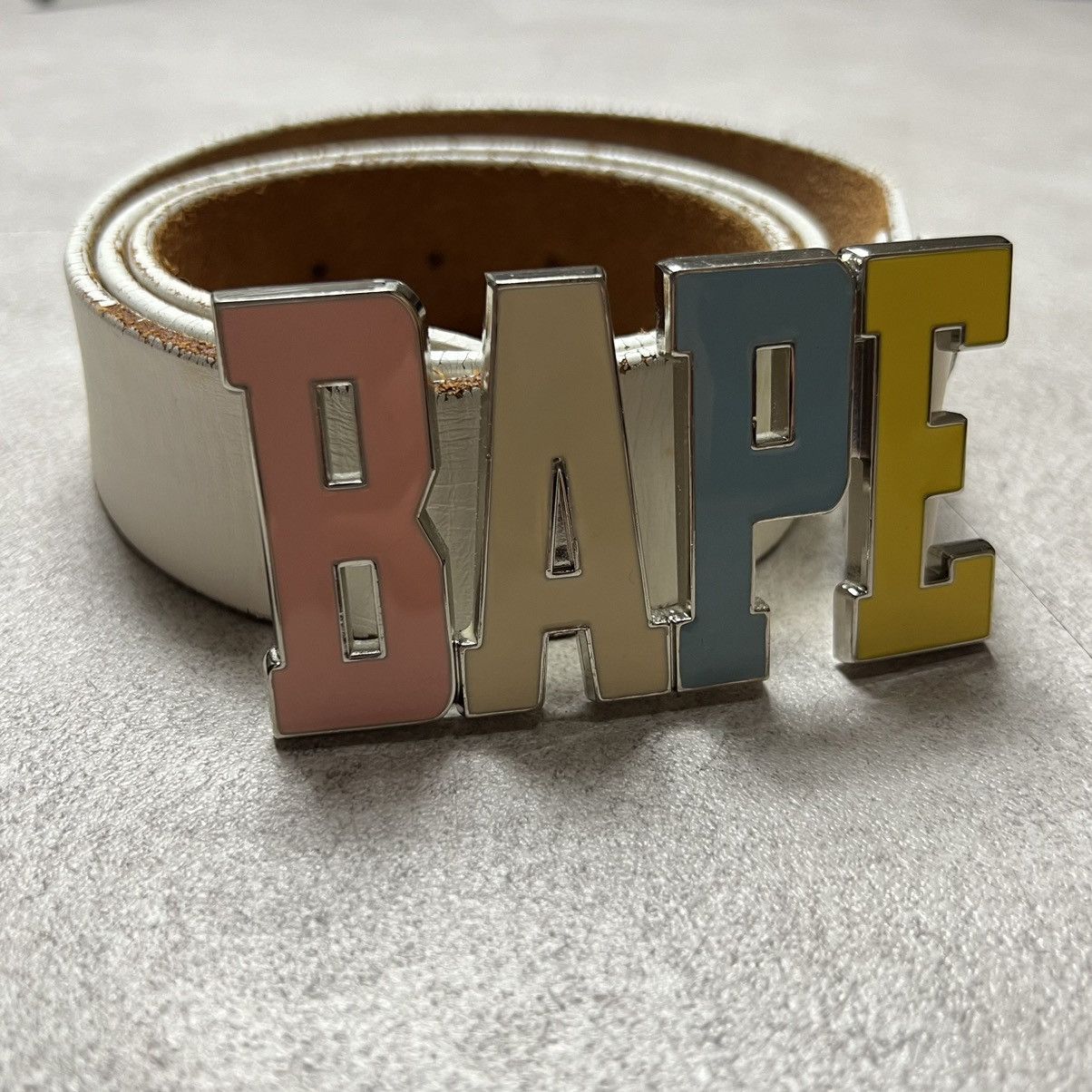 Bape Bape Multi Ape Camo Logo Buckle Belt | Grailed