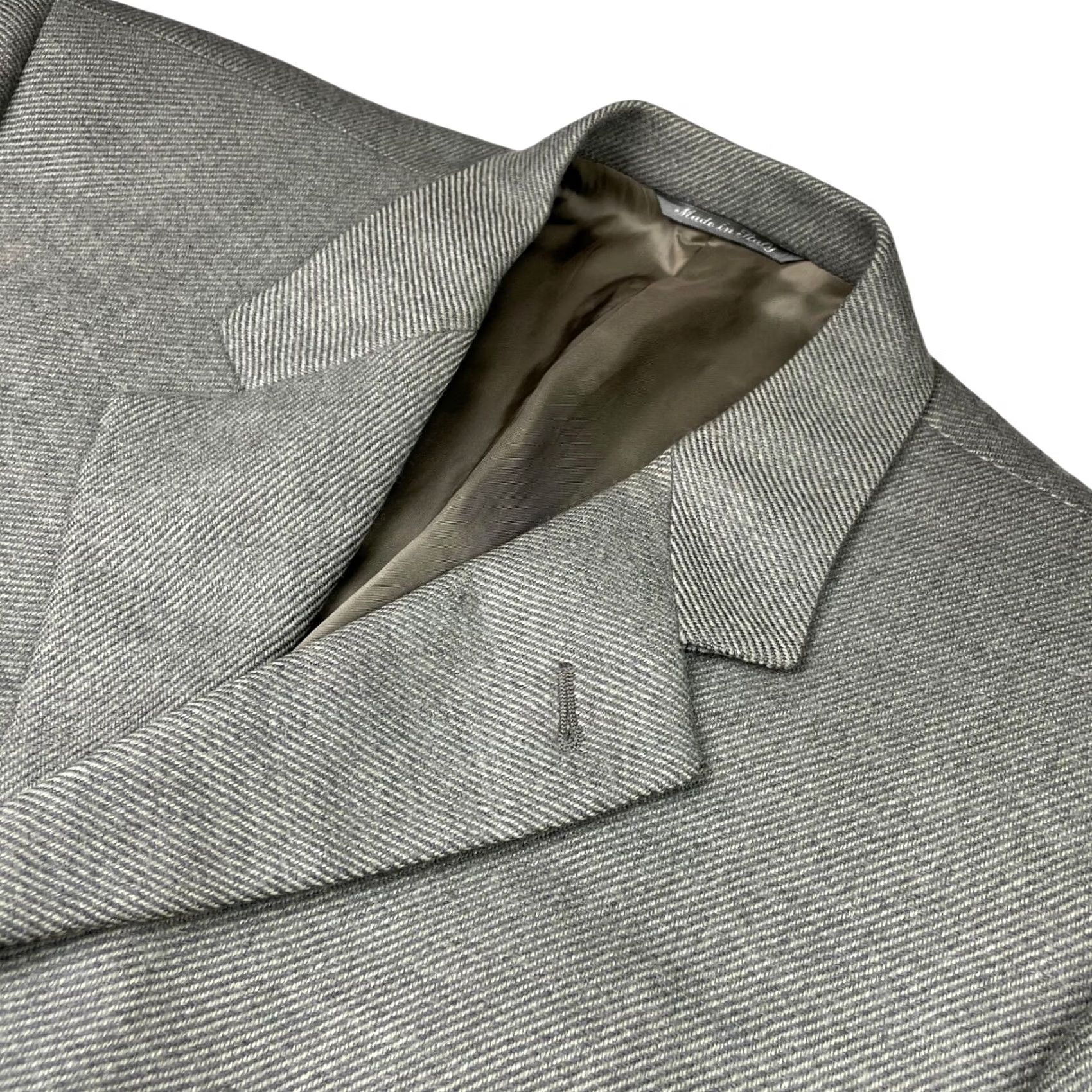 Canali Canali Blazer Men's Flannel Tweed Green/Gray 42R US Italy Wool Size 42R - 2 Thumbnail