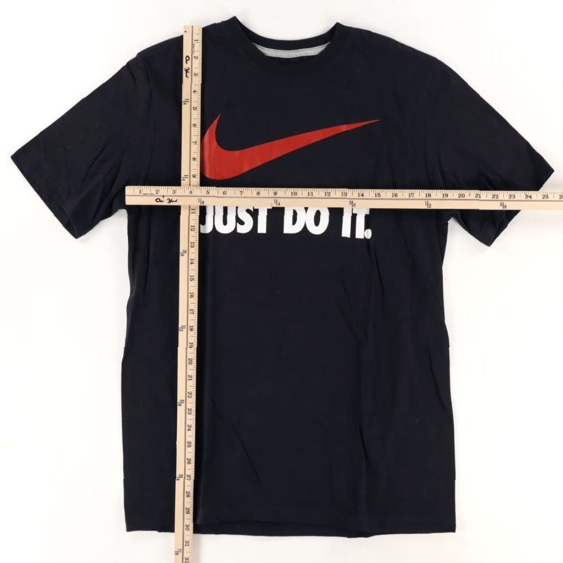 Nike Nike Shirt Swoosh Just Do It. Solid Black Men's L Size US L / EU 52-54 / 3 - 3 Thumbnail