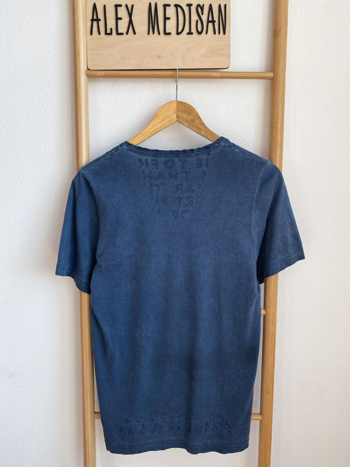 Maison Margiela MAISON MARTIN MARGIELA AIDS garment dyed v- neck t-shirt Size US S / EU 44-46 / 1 - 13 Thumbnail