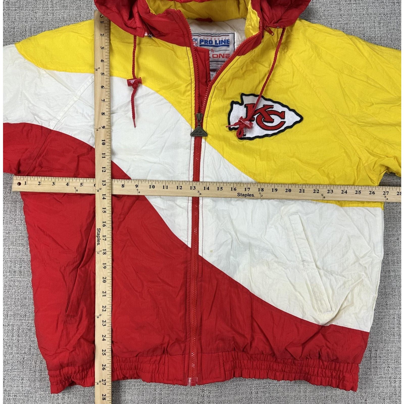 Apex One Vintage Kansas City Chiefs Puffer Jacket Apex One Hooded L Size US L / EU 52-54 / 3 - 3 Thumbnail