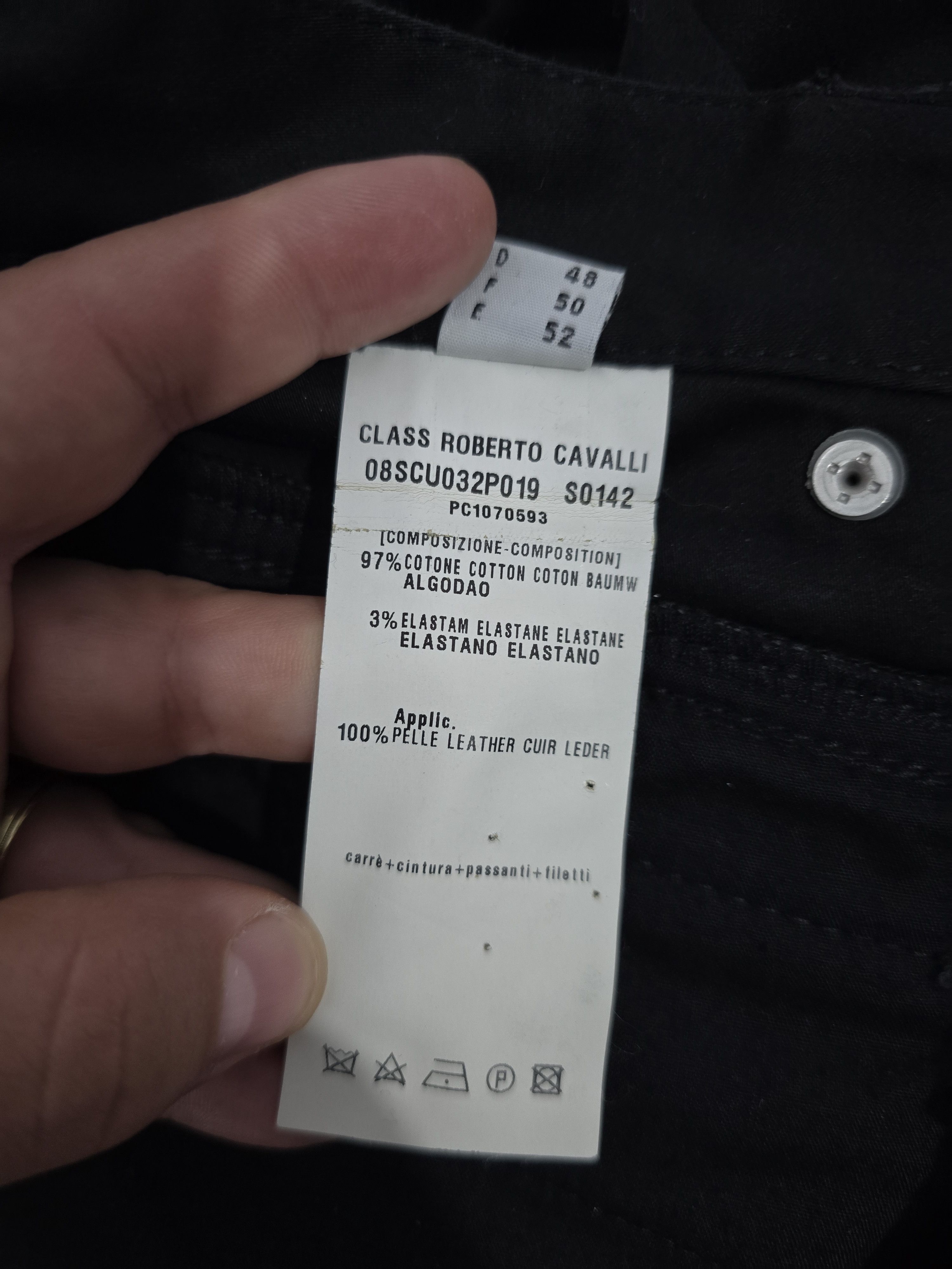 Roberto Cavalli Class Roberto Cavalli trousers leather waistband. VINTAGE Size 42" / US 20 - 13 Thumbnail