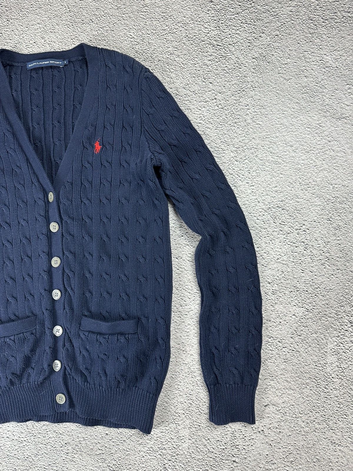 Polo Ralph Lauren Polo Ralph Lauren Woman’s Cable Knit Striped Cardigan 00s Size M / US 6-8 / IT 42-44 - 4 Thumbnail