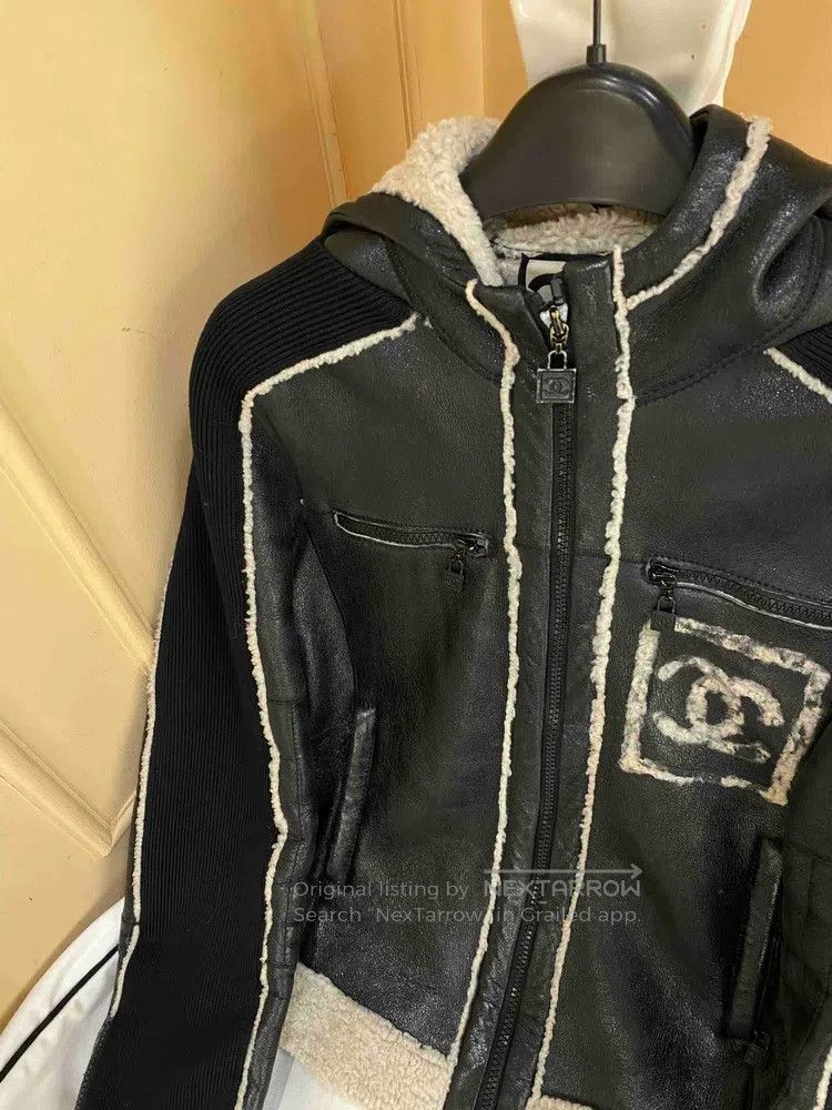 Chanel Chanel 08a black fur all-in-one zipper jacket Size XS / US 0-2 / IT 36-38 - 4 Thumbnail