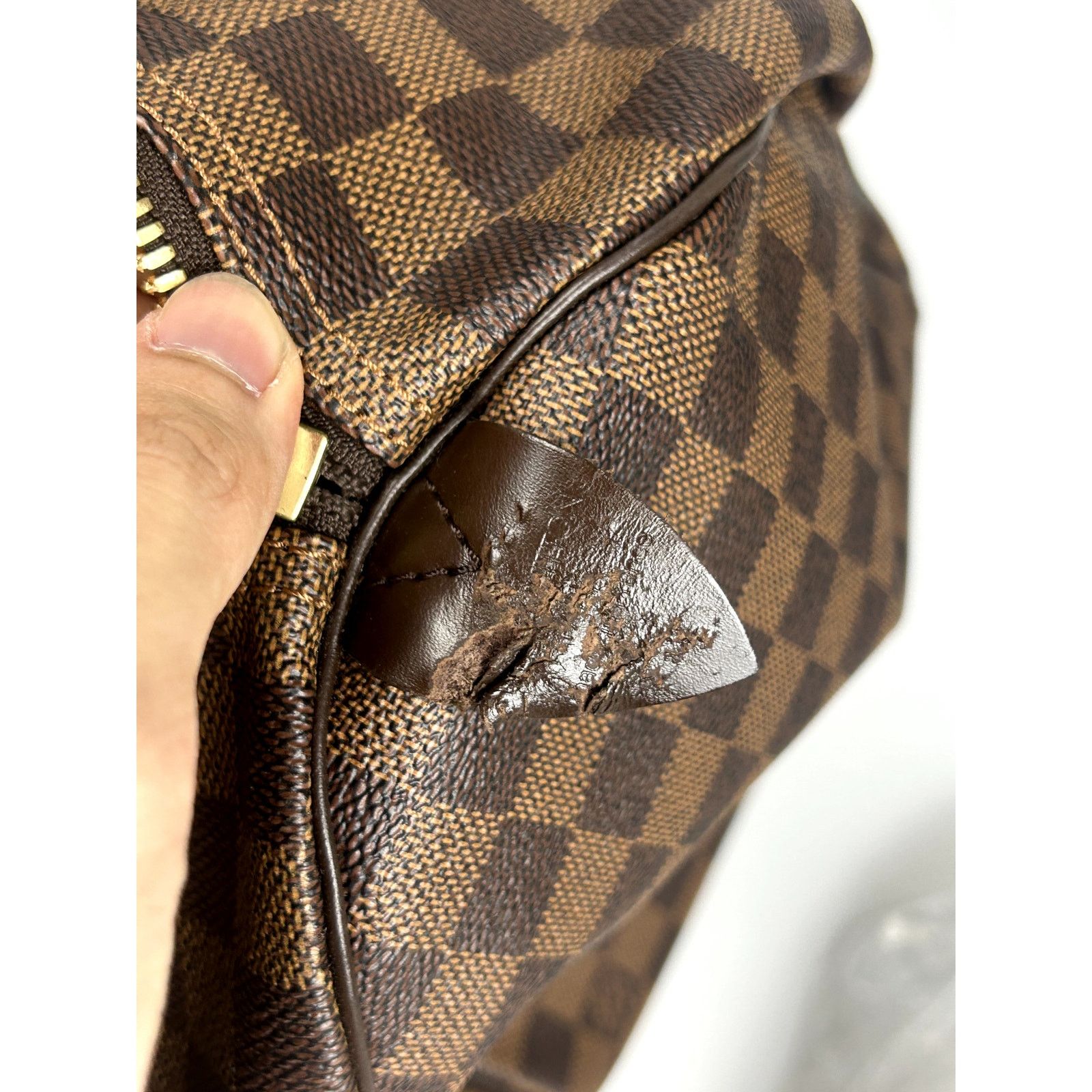 Louis Vuitton Louis Vuitton Damier Ebene Canvas Keepall 50 Bag Size ONE SIZE - 8 Thumbnail