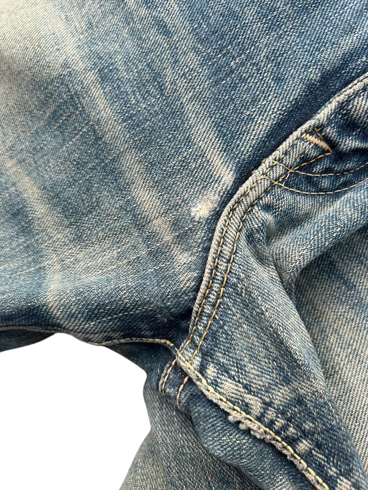Kapital Vintage Lee Selvedge Japanese Brand Distressed Denim Jeans Size US 31 - 9 Thumbnail
