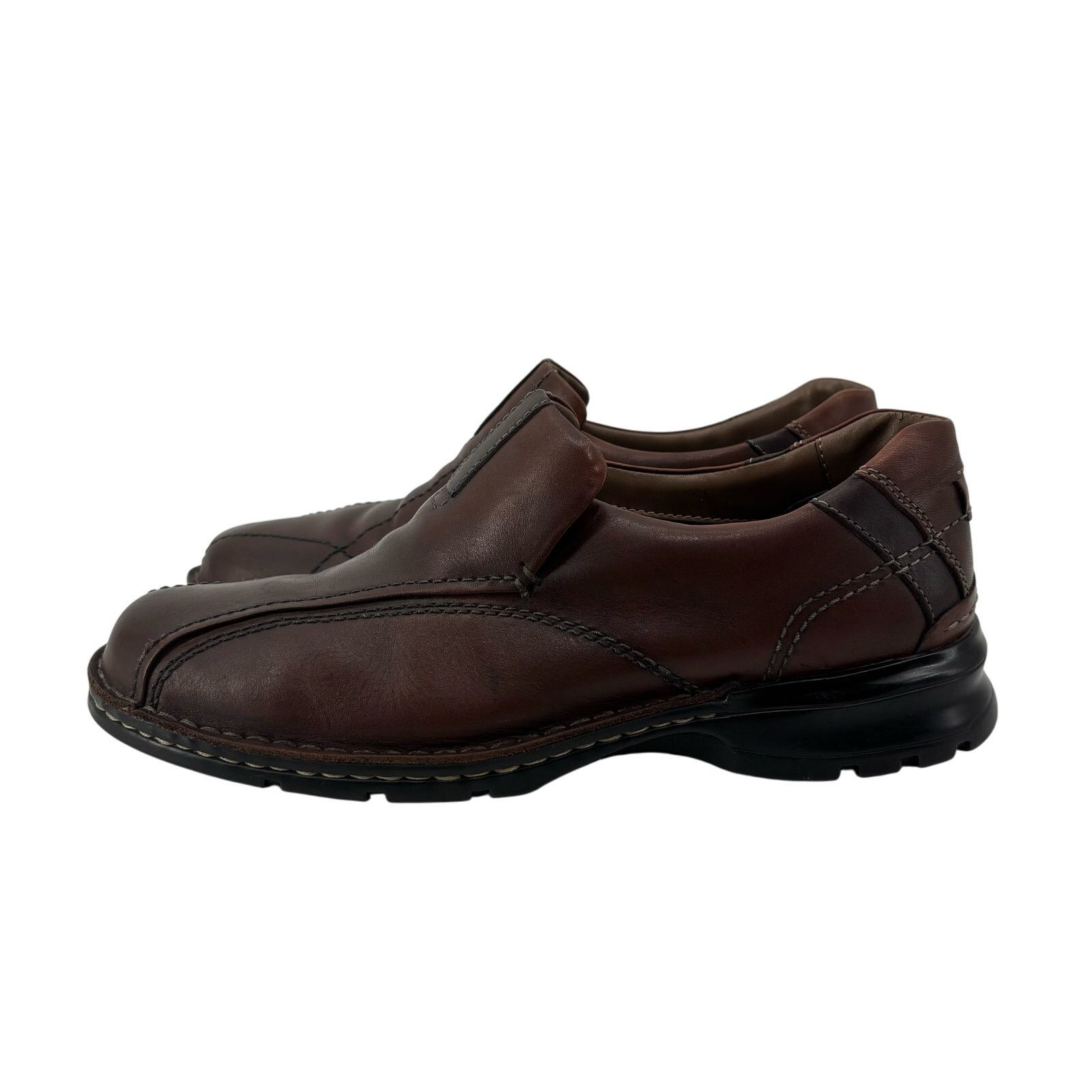 Clarks Clark’s Men’s Loafers Size 9 Leather Slip On Casual Brown Size US 9 / EU 42 - 1 Thumbnail