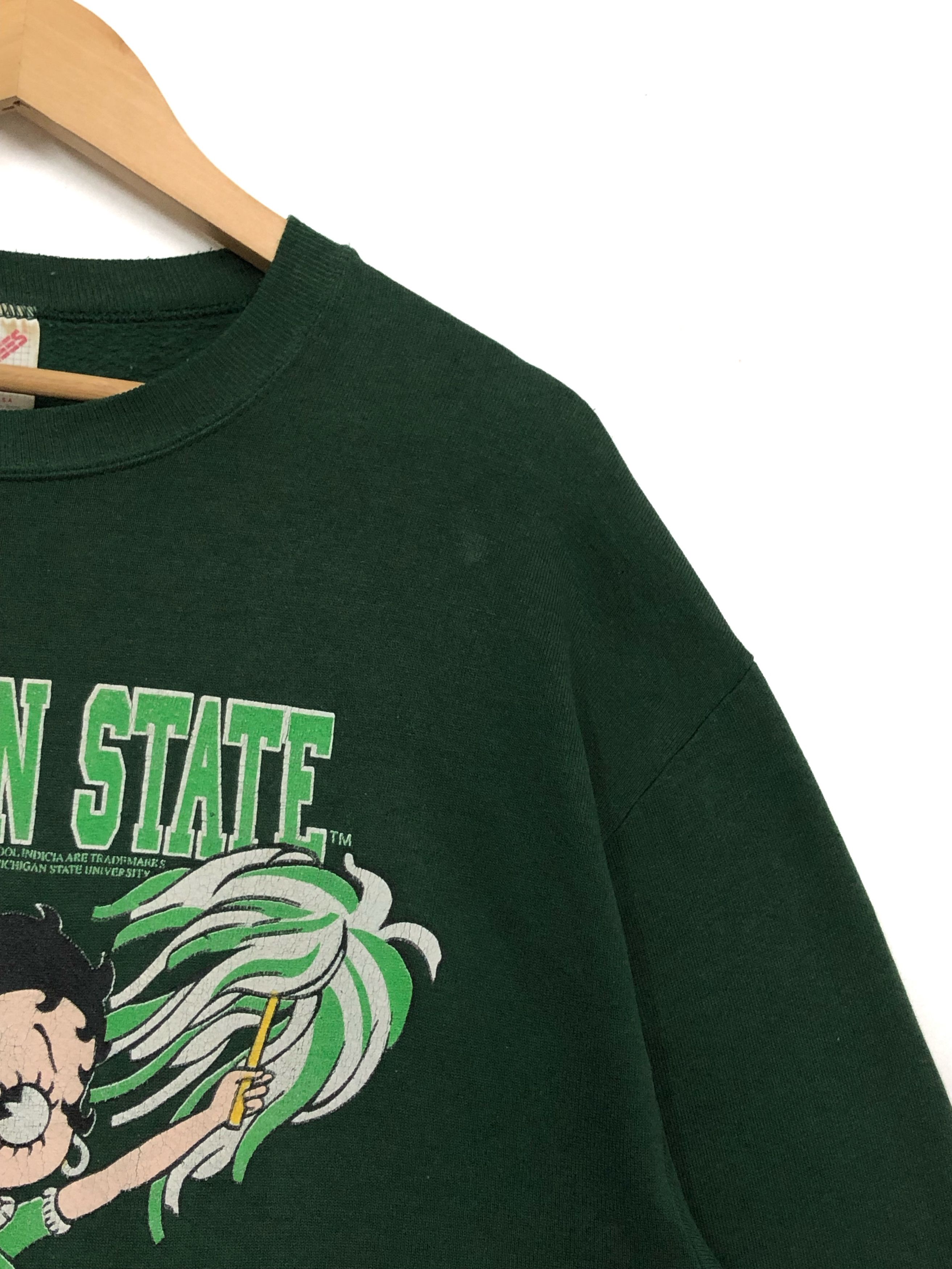 Vintage RARE🔥1994 50:50 MICHIGAN STATE UNIVERSITY BETTYBOOP POM POM Size US L / EU 52-54 / 3 - 4 Thumbnail