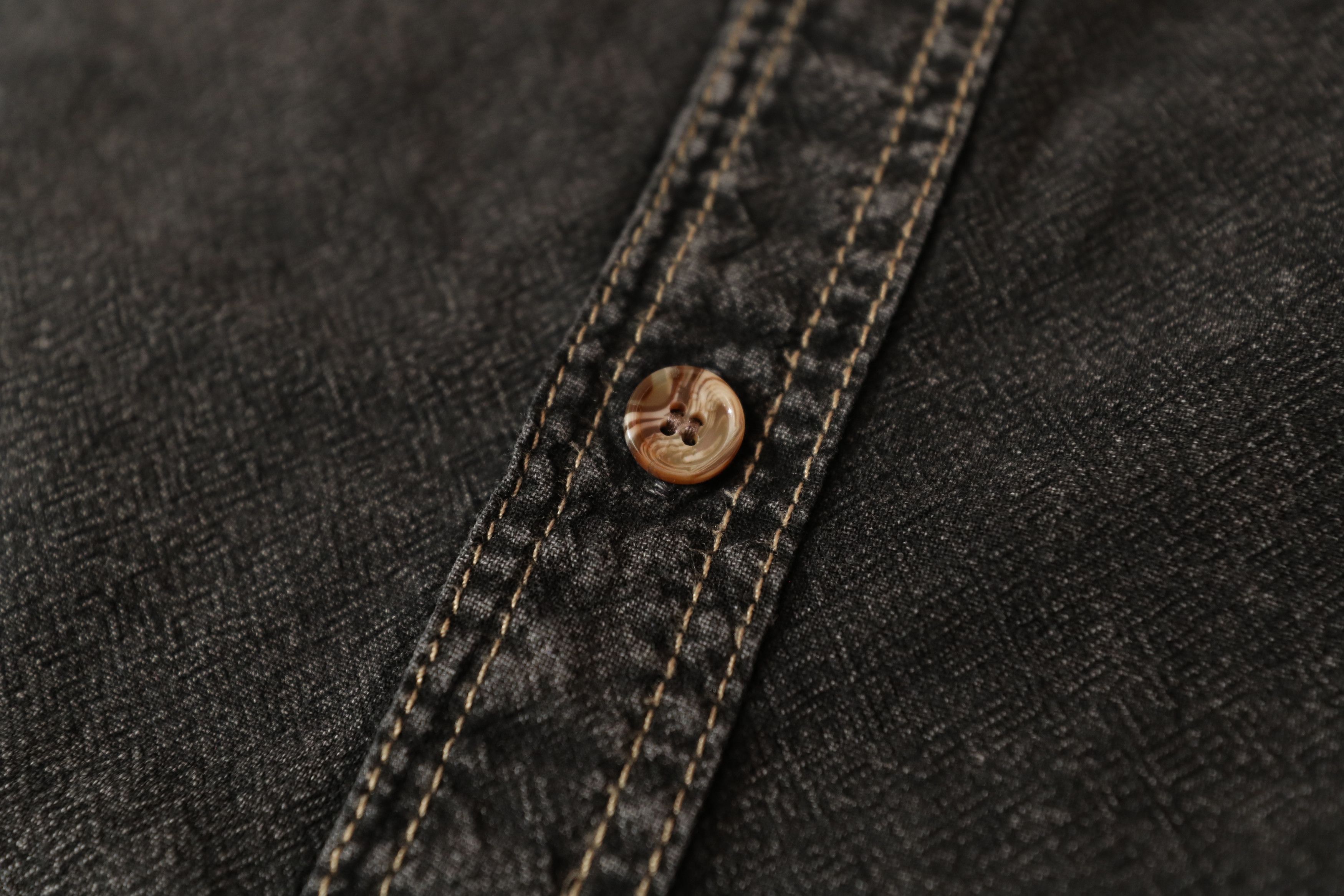 Vintage Farthest Point Casuals Grey Denim Button Up Shirt (L) Size US L / EU 52-54 / 3 - 12 Thumbnail