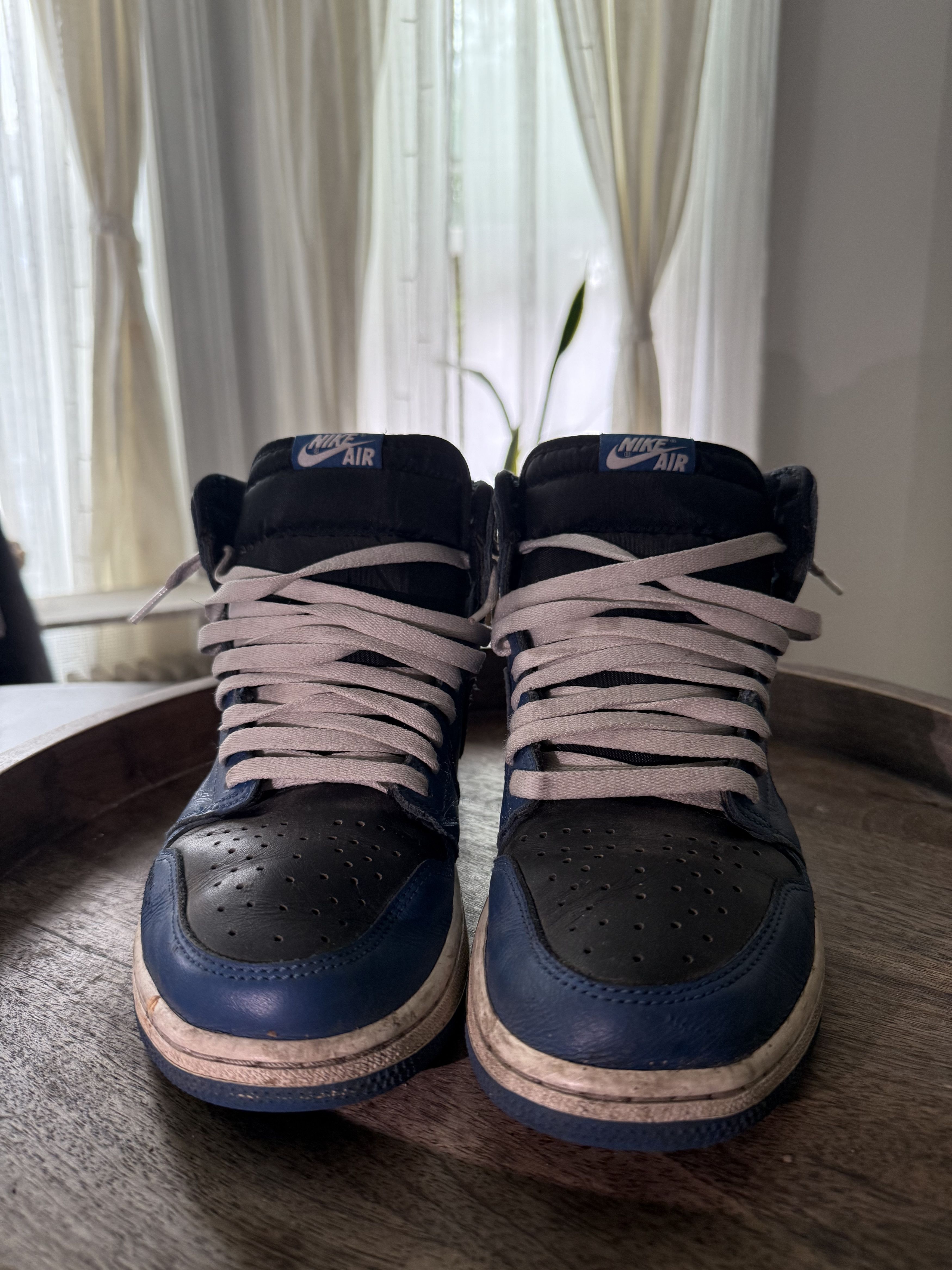 Jordan Brand × Nike AIR JORDAN 1 RETRO HIGH OG 'DARK MARINA BLUE' Size US 9.5 / EU 42-43 - 4 Thumbnail