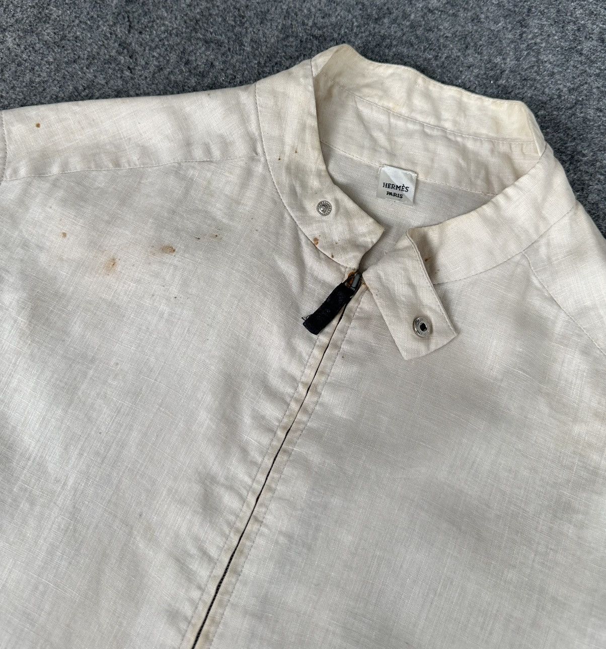 Hermes Hermes - Maison Margiela Zip-Up Single Collar Button Size US S / EU 44-46 / 1 - 5 Thumbnail