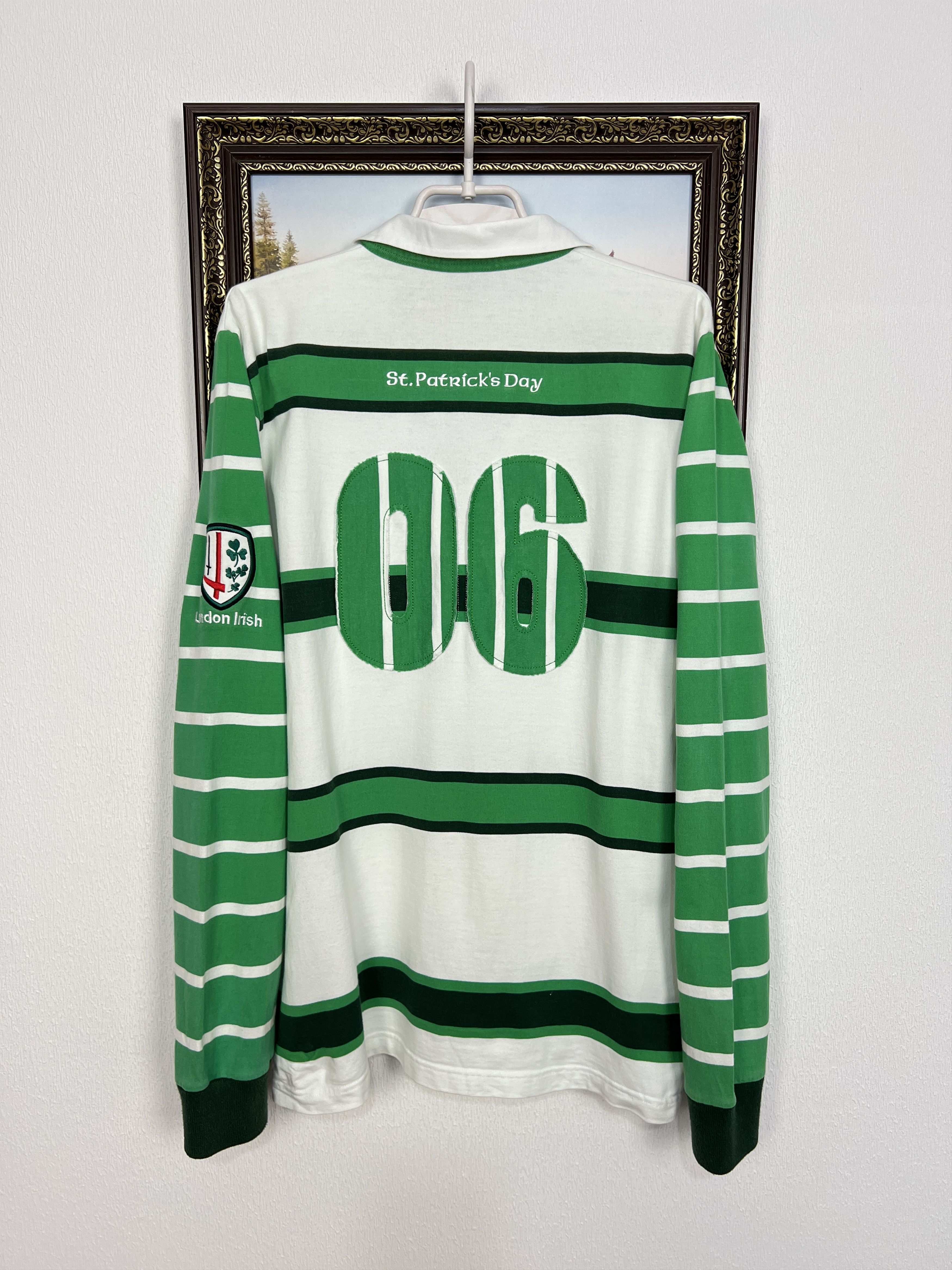 Canterbury of New Zealand London Irish St Patricks Day Rugby Union Shirt Jersey Size US L / EU 52-54 / 3 - 10 Thumbnail