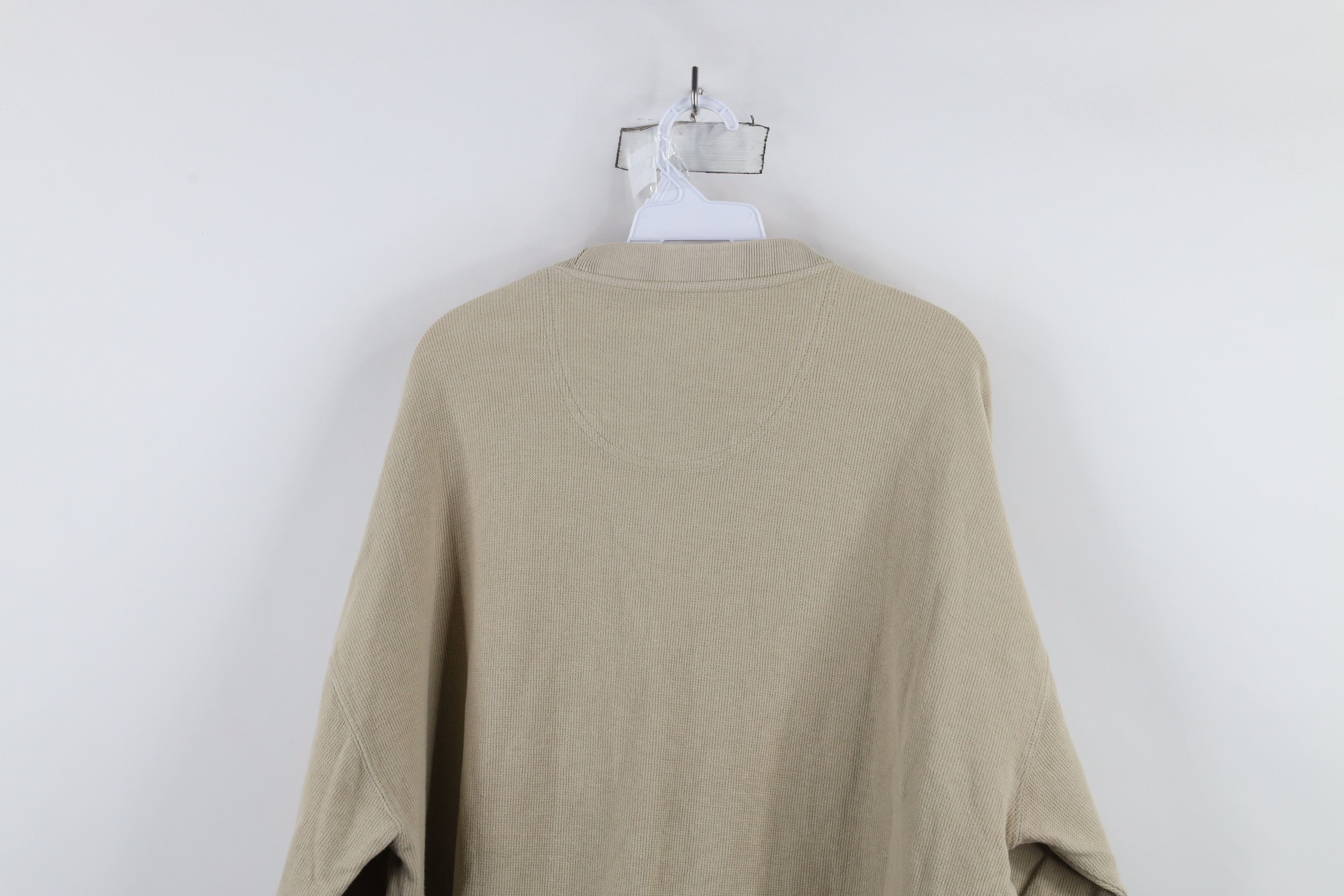 Vintage Vintage 90s Streetwear Waffle Knit Heavyweight T-Shirt Size US XL / EU 56 / 4 - 8 Thumbnail