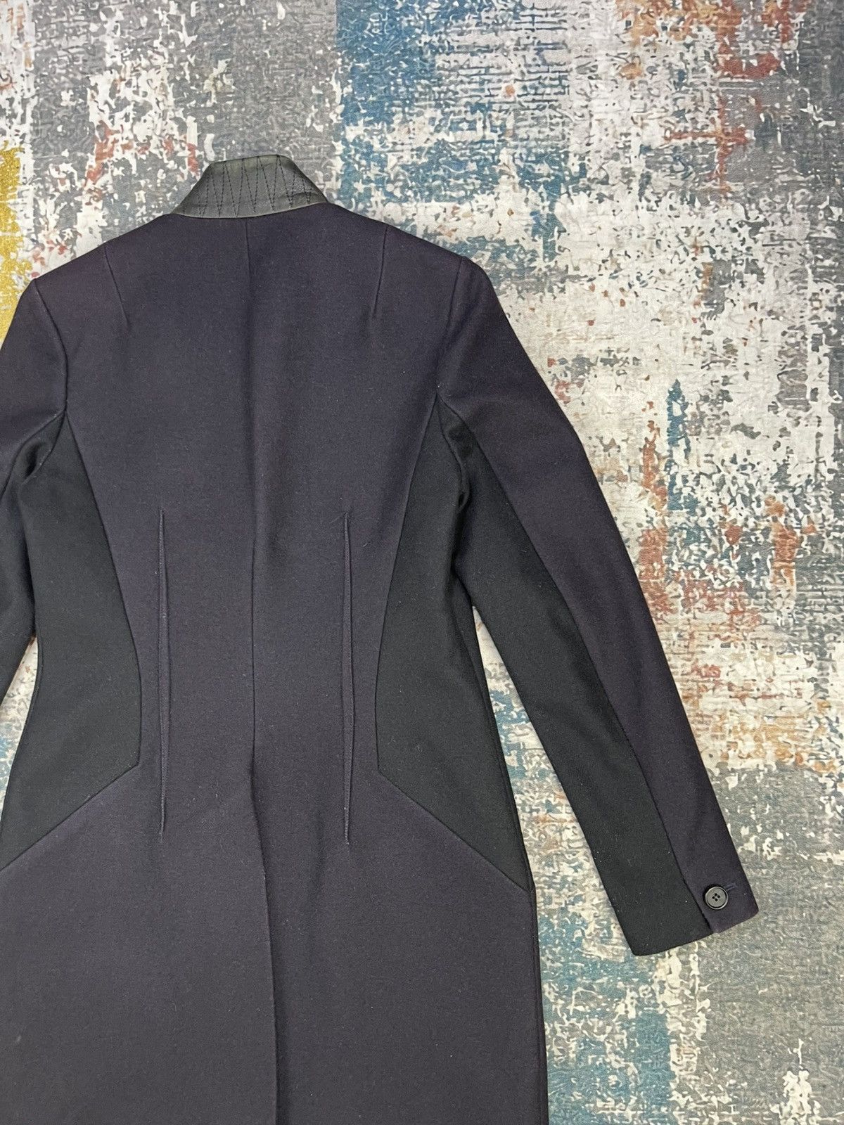 Allsaints Allsaints Leather Trim Vita Wool Coat Size M / US 6-8 / IT 42-44 - 8 Thumbnail