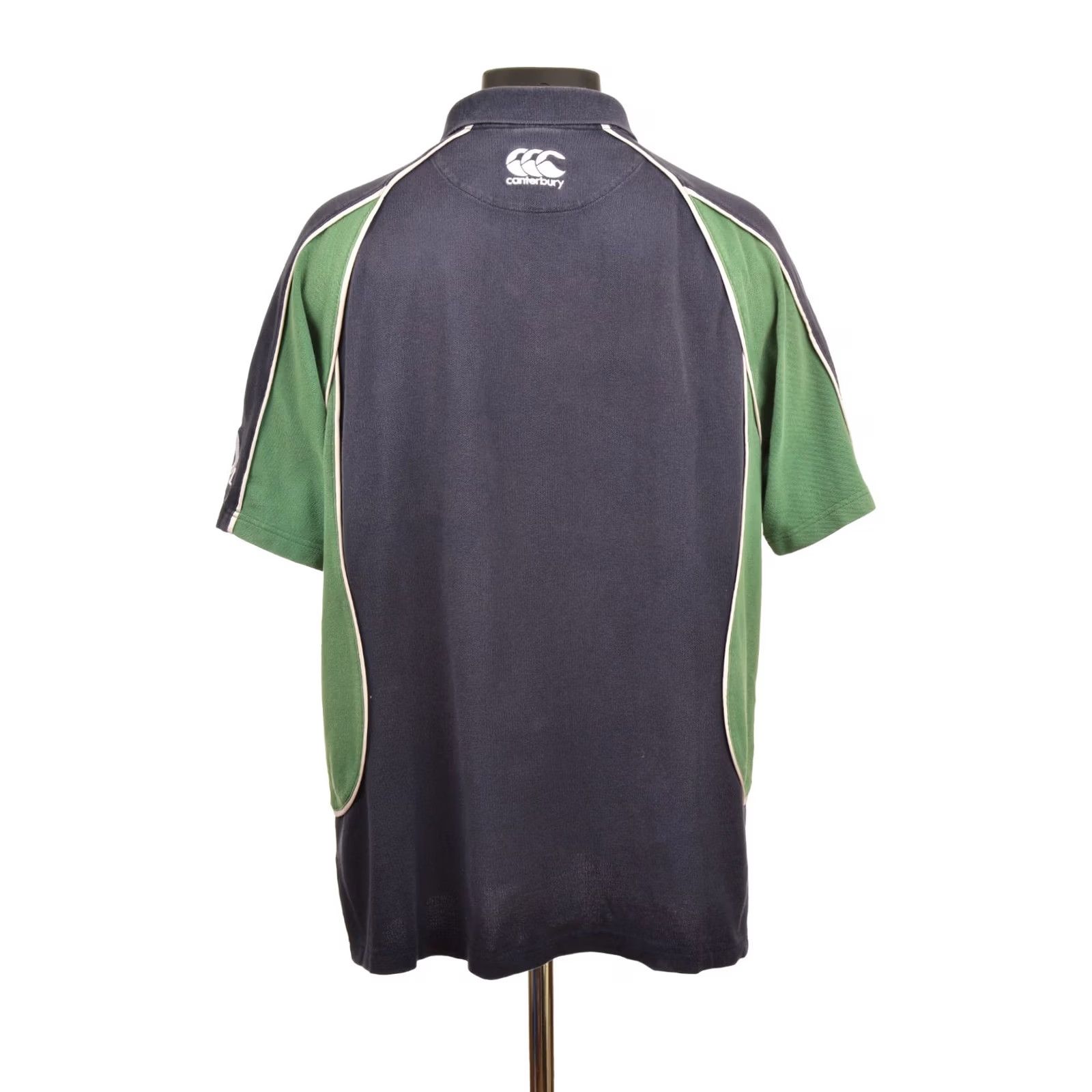 Vintage DDP Canterbury Ireland Vintage 2000s Y2K Rugby Polo Shirt Jersey XL Men Blue Polo Shirt Rugby Jersey Vintage Canterbury Ireland XL Mens Size US XL / EU 56 / 4 - 3 Thumbnail