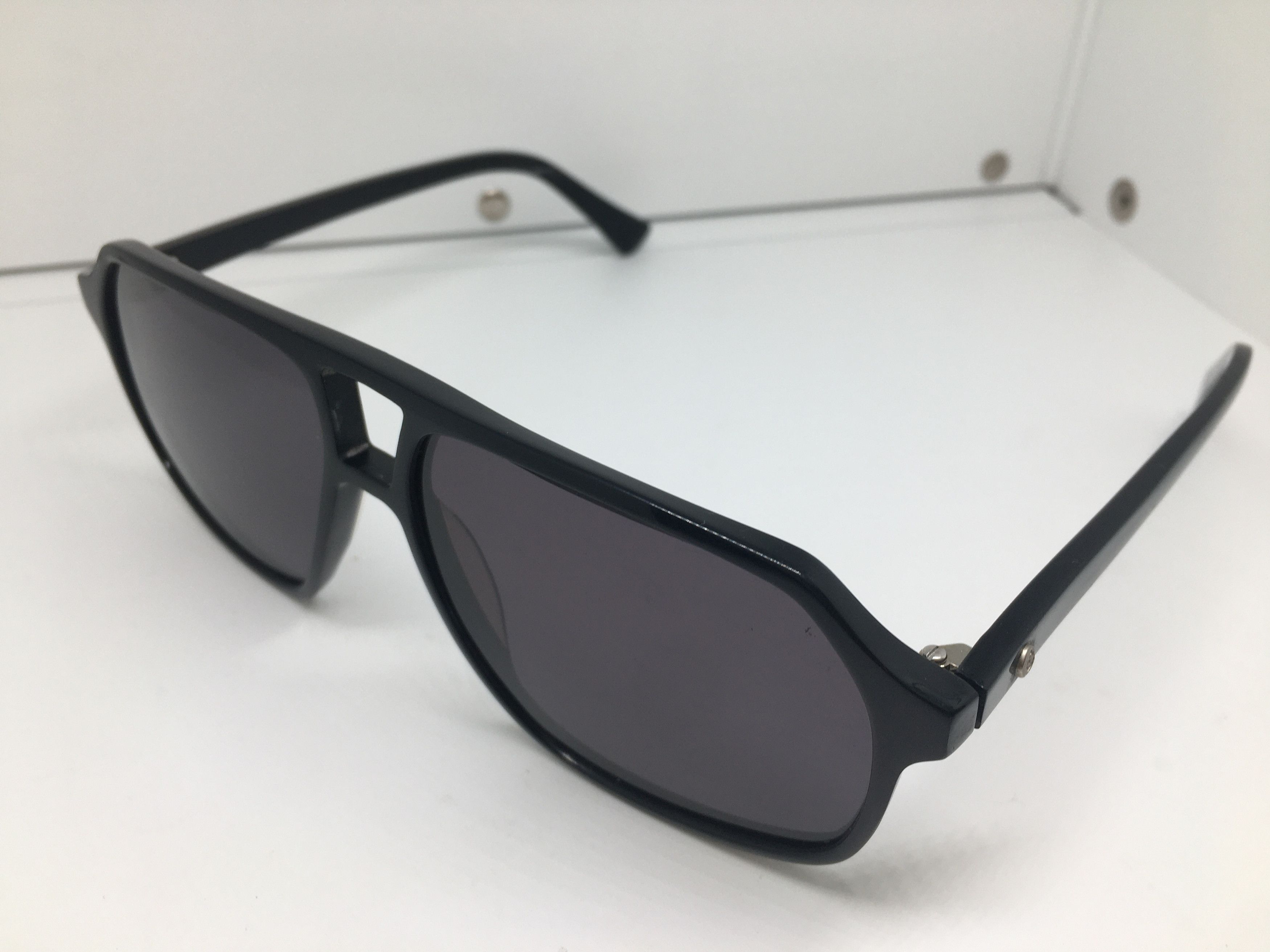 Vintage Vintage Black Aviator Sunglasses Frame Size ONE SIZE - 3 Thumbnail