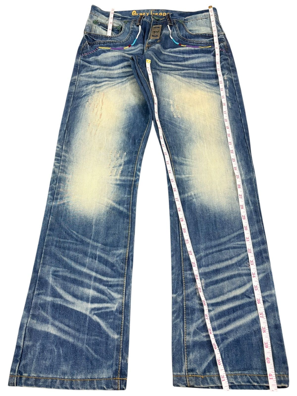 Japanese Brand Vintage Japanese Buckle Back Suspenders Rusty Loose Jeans Size US 30 / EU 46 - 11 Thumbnail