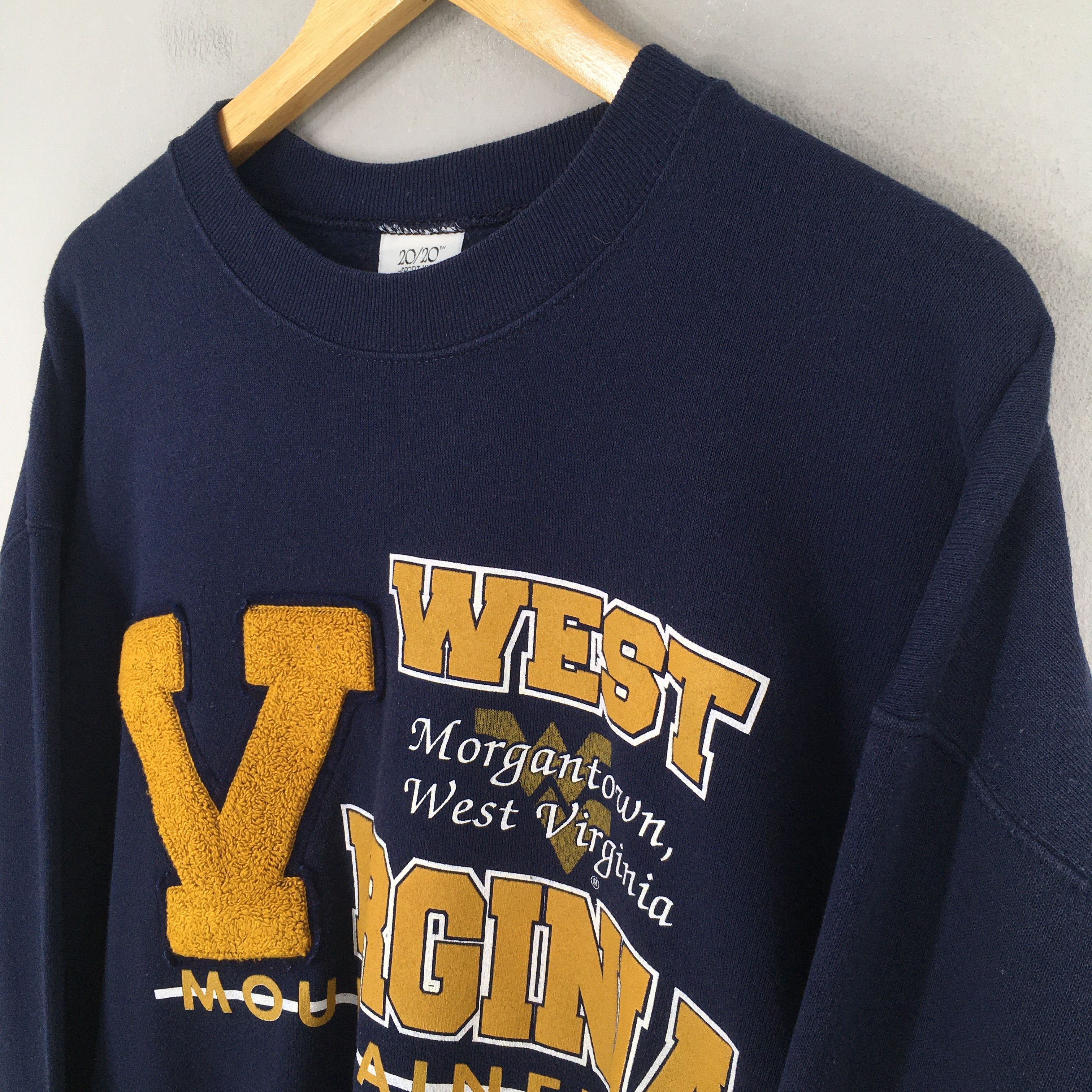 NCAA × Vintage West Virginia Mountaineers Football Ncaa Sweatshirt XLarge Size US XL / EU 56 / 4 - 3 Thumbnail