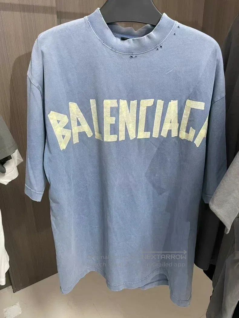 Balenciaga Balenciaga Masking Tape Short Sleeve Size US M / EU 48-50 / 2 - 1 Thumbnail