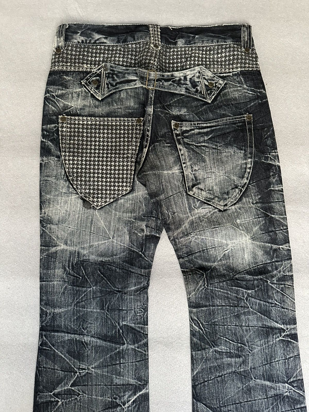 Japanese Brand FLARE Salty Dog Claw Mark Design Denim Size US 32 / EU 48 - 10 Thumbnail
