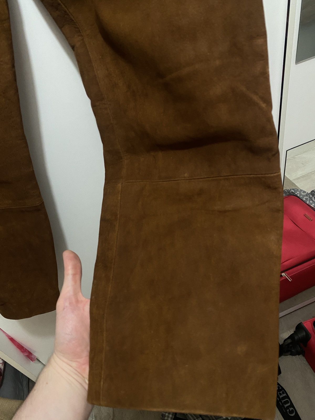 Vintage Vintage leather trousers western motive Size US 34 / EU 50 - 9 Thumbnail