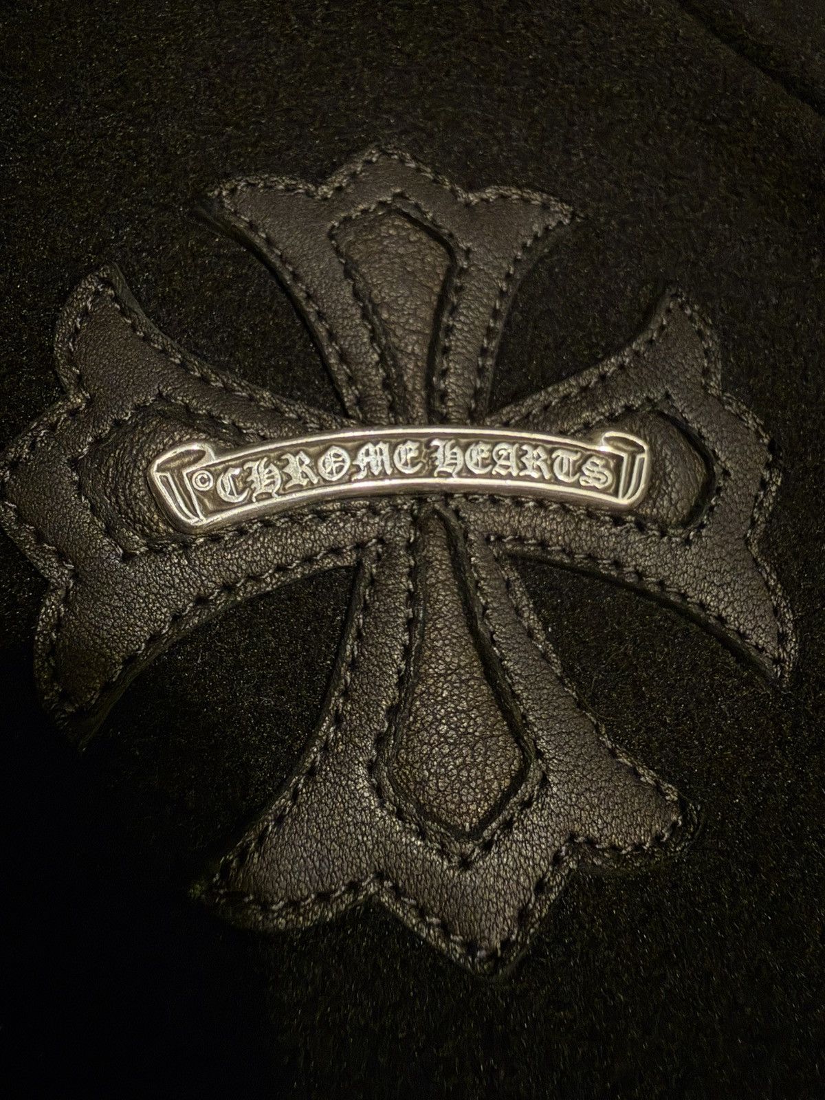 Chrome Hearts Chrome Hearts Leather Patch Fleece Pullover Size US L / EU 52-54 / 3 - 3 Thumbnail
