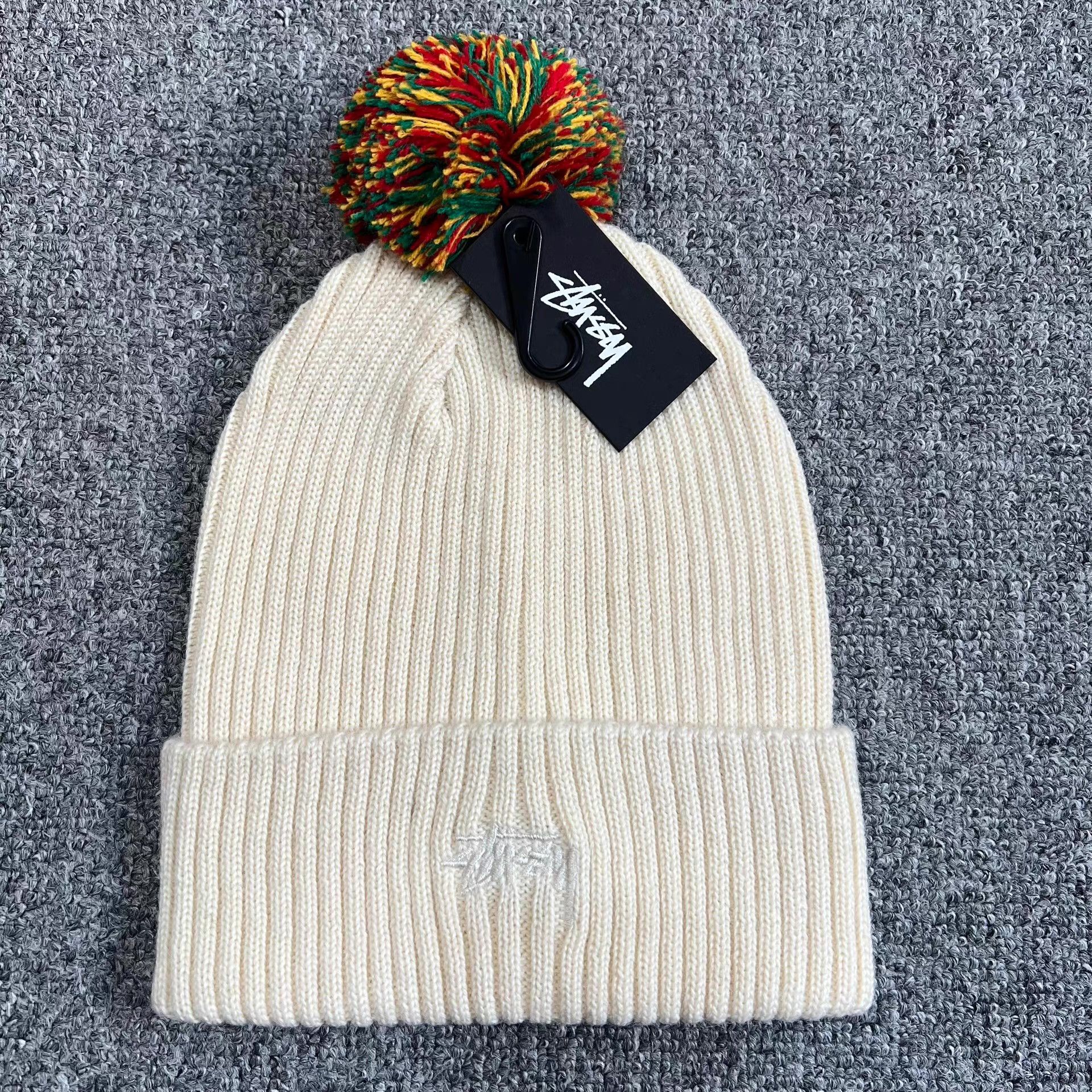 Stussy Stussy Solid Color Embroidered Logo Knitted Beanie Q7 Size ONE SIZE - 6 Thumbnail