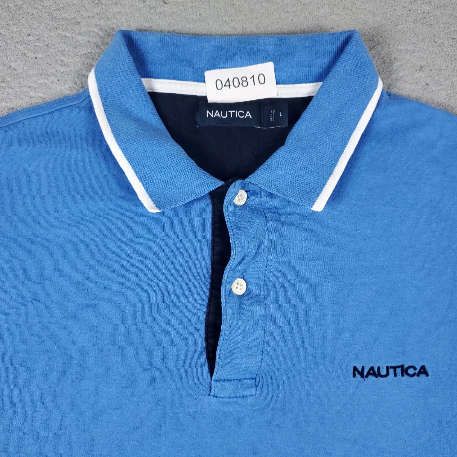 Nautica Nautica Polo Shirt Mens Large Blue Golf Casual Short Sleeve Adult Size US L / EU 52-54 / 3 - 2 Thumbnail