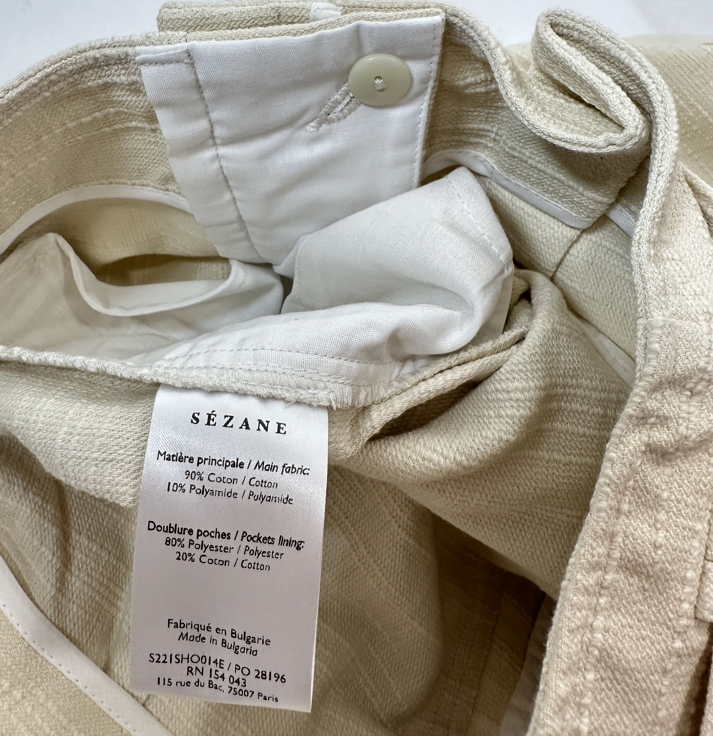 Sezane Rome Short Ecru Size 24" / US 00 / IT 34 - 5 Thumbnail
