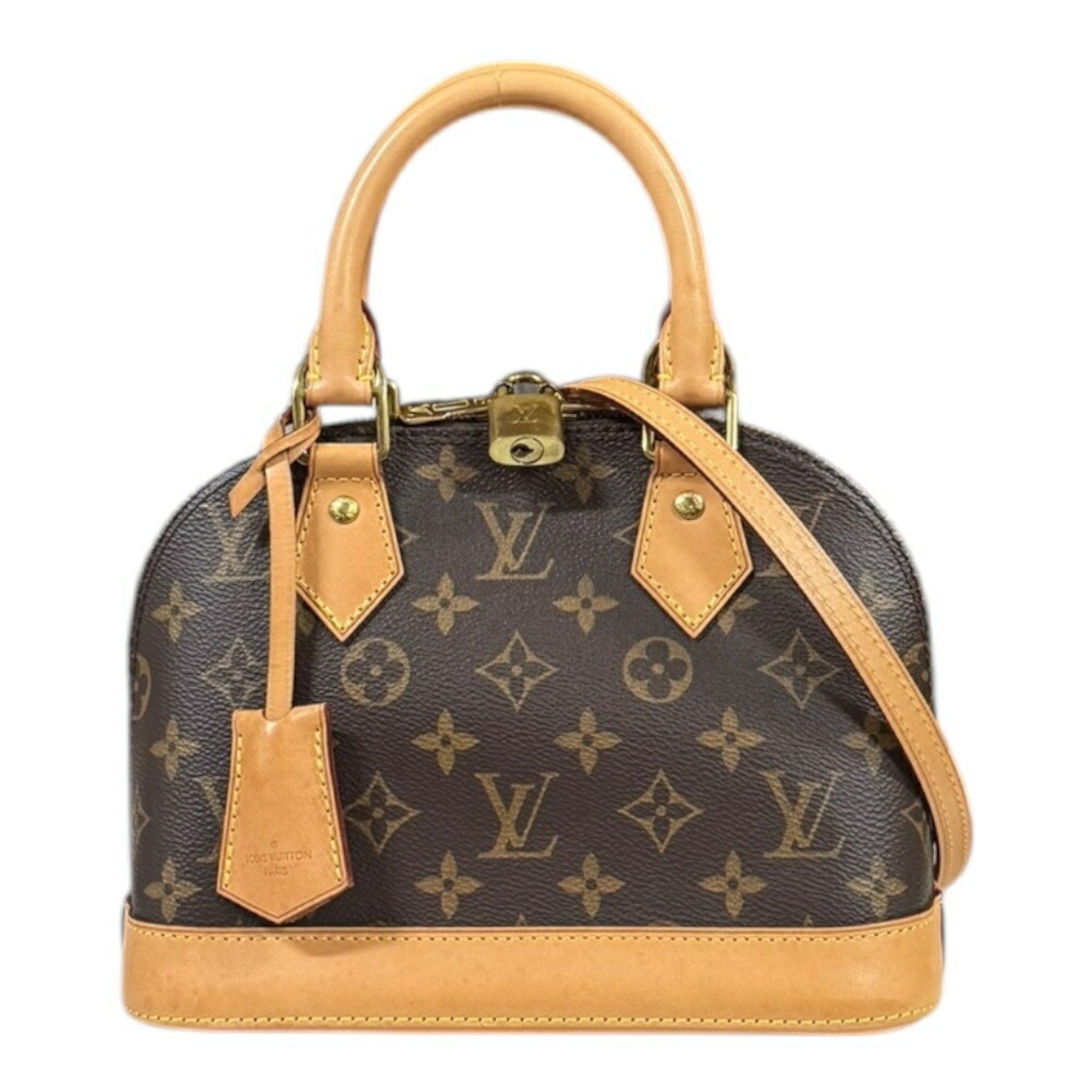 Louis Vuitton Alma Bb Monogram Shoulder Bag Canvas M53152 Brown Women's Louis Vuitton