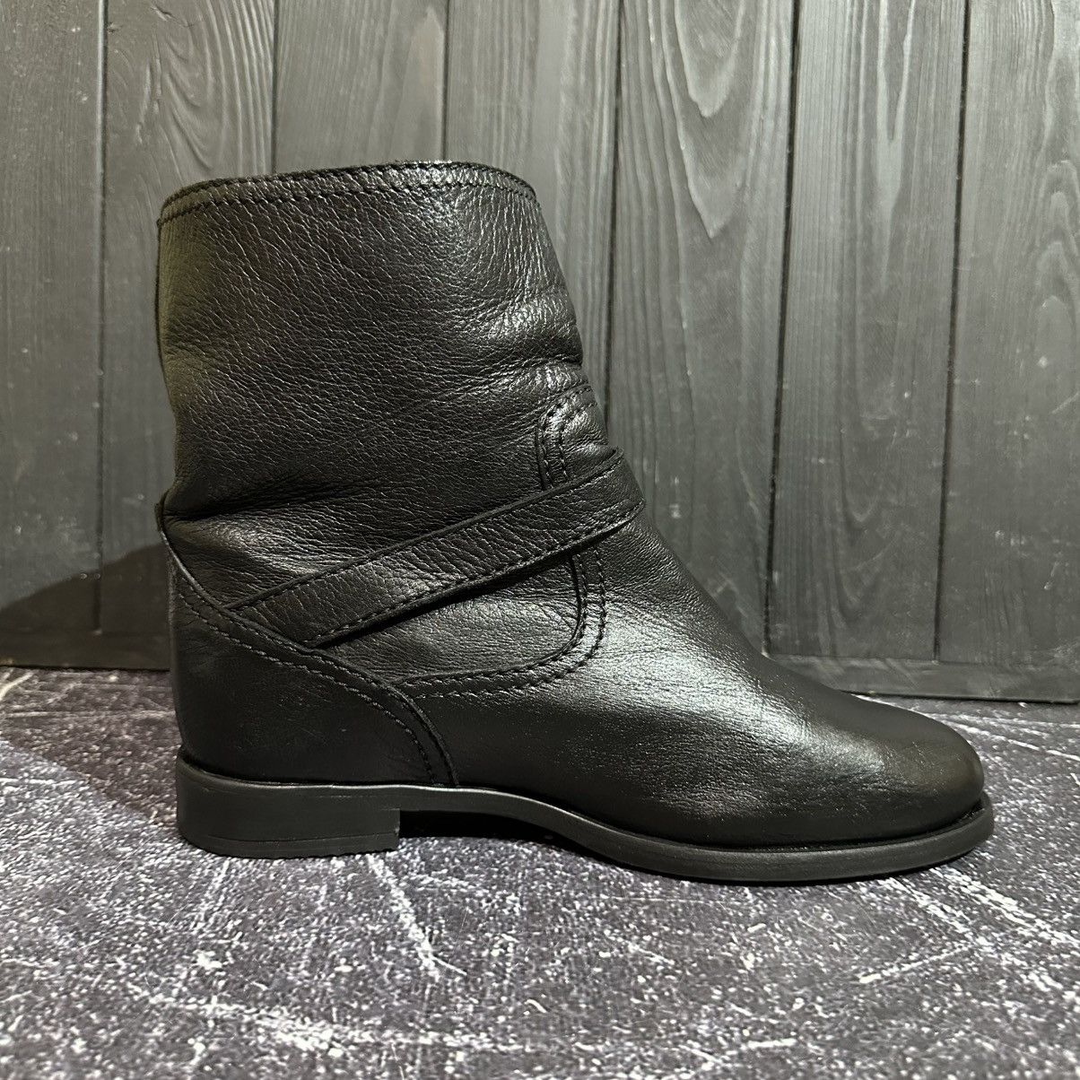 Prada PRADA Women’s Leather Black Biker Boots Size 39.5 Size US 9.5 / IT 39.5 - 10 Thumbnail