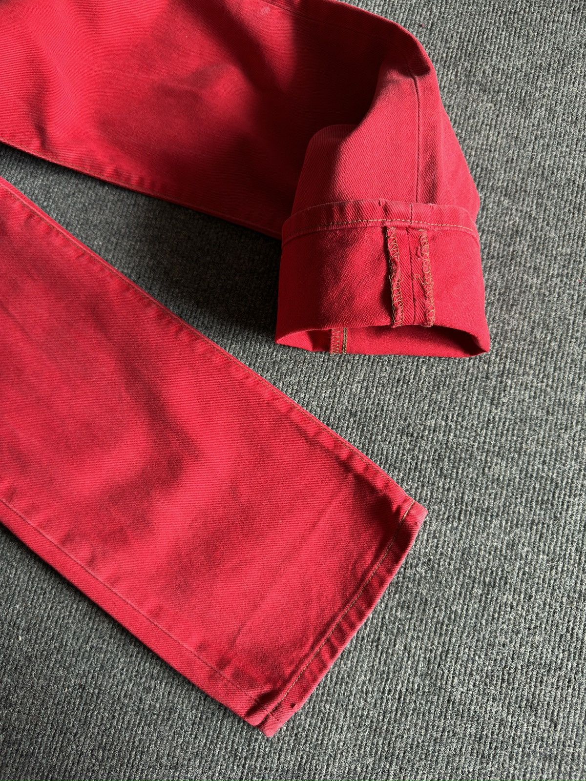 Levi's 90s LEVI’S 451 Baggy Jeans Red Denim made in USA 🇺🇸 Size US 27 - 15 Thumbnail